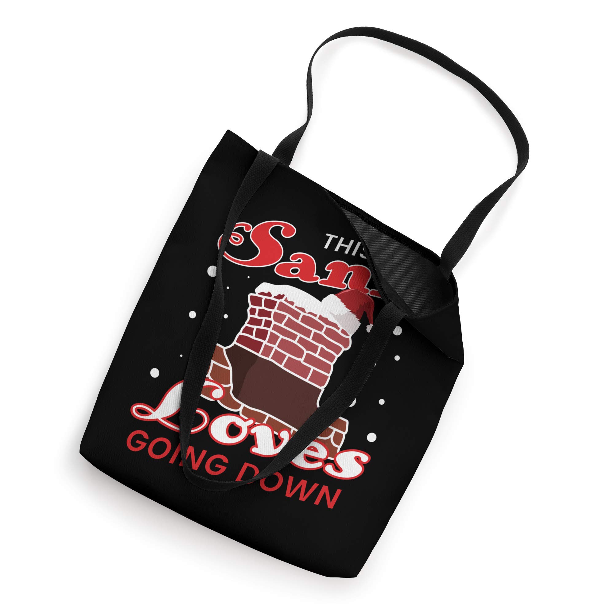 Funny Santa Christmas Tote Bag - Naughty Sexy Joke Design for Holiday Parties & Gifts | Perfect for Secret Santa, Office Gifts & Festive Celebrations