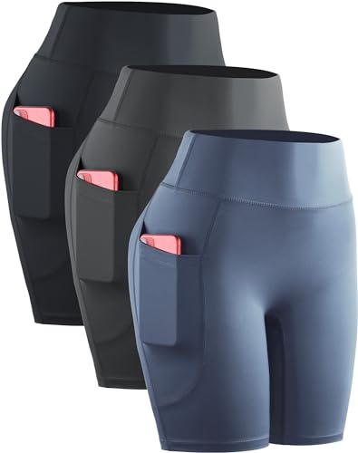 9119 Black/Grey/Navy Blue,3 Pack