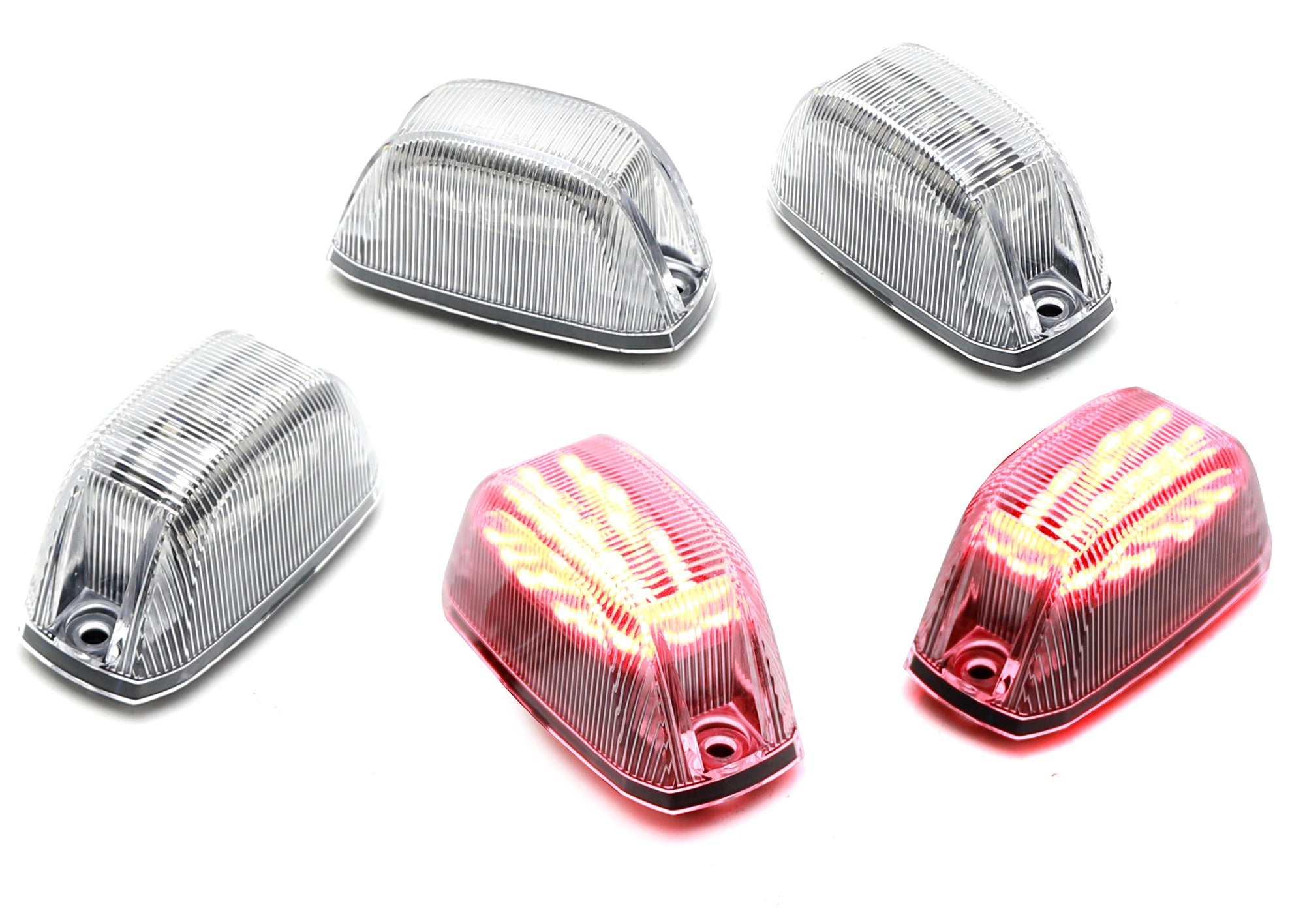 Clear Lens Full LED High Roof Cab Clearance Marker Lights for RAM ProMaster Van - Enhanced Visibility & Safety for Night Driving & Off-Road Adventures