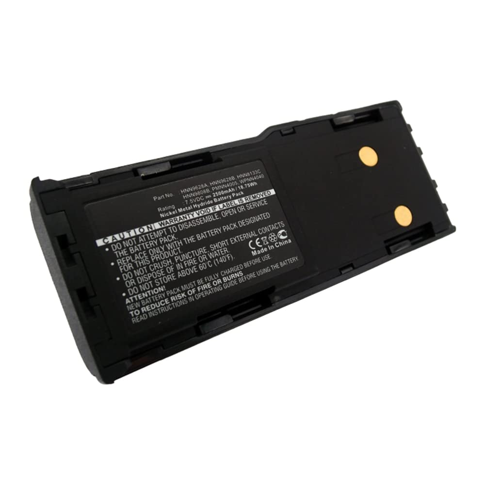 Synergy Digital 2-Way Radio Battery - 2500mAh Ni-MH Replacement for Motorola WPNN4044AR & HNN8133C - High Capacity 7.5V Battery for Walkie Talkies - Perfect for Construction, Security, and Outdoor Adventures