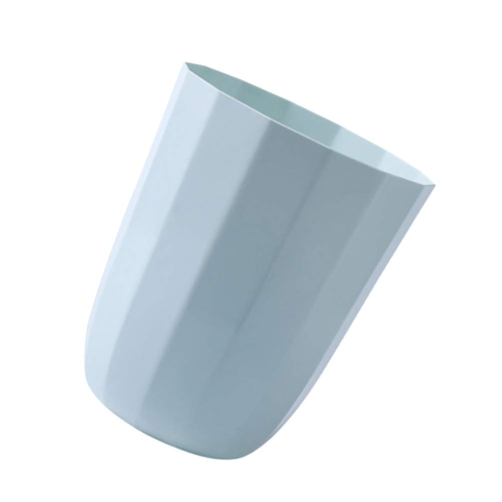 Open Top Plastic Trash Can - Small Waste Basket for Bathroom, Bedroom, Kitchen, Office, Dorm | Indoor/Outdoor Use | Perfect for Home, College & Household Organization