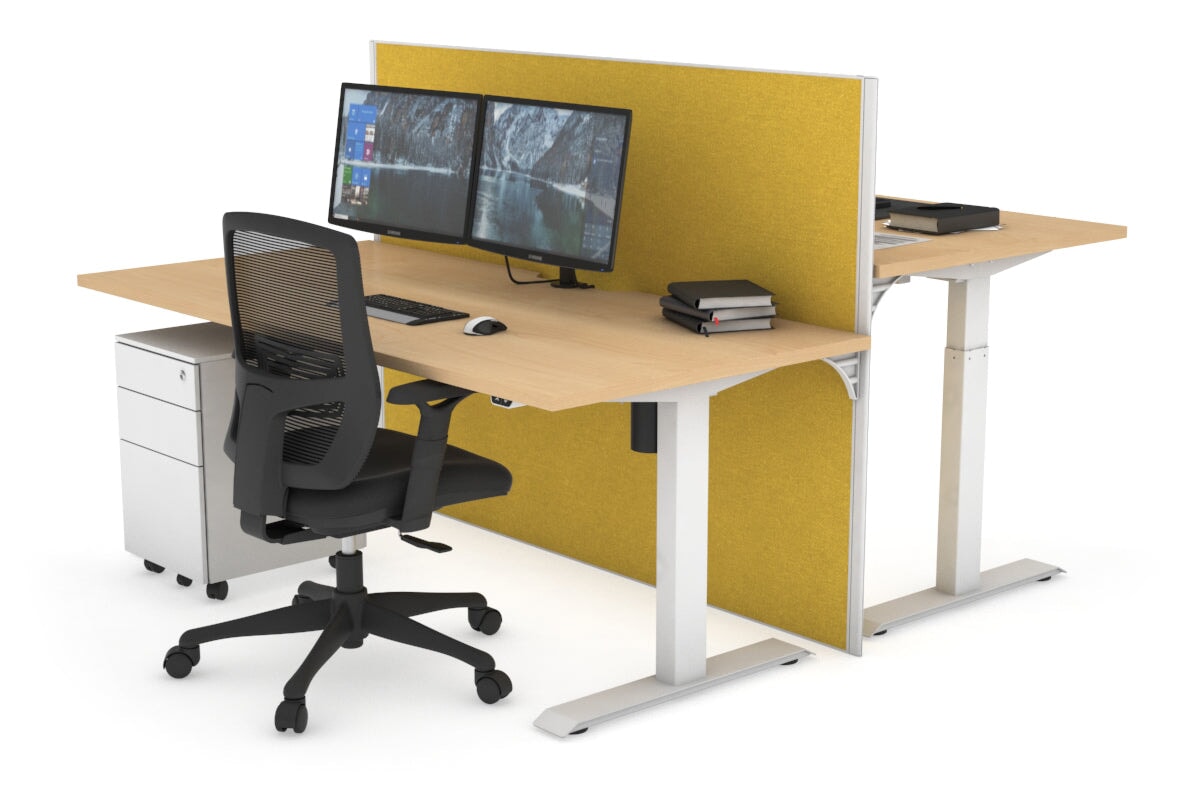 Height Adjustable 2-Person Workbench with Cable Management | 47