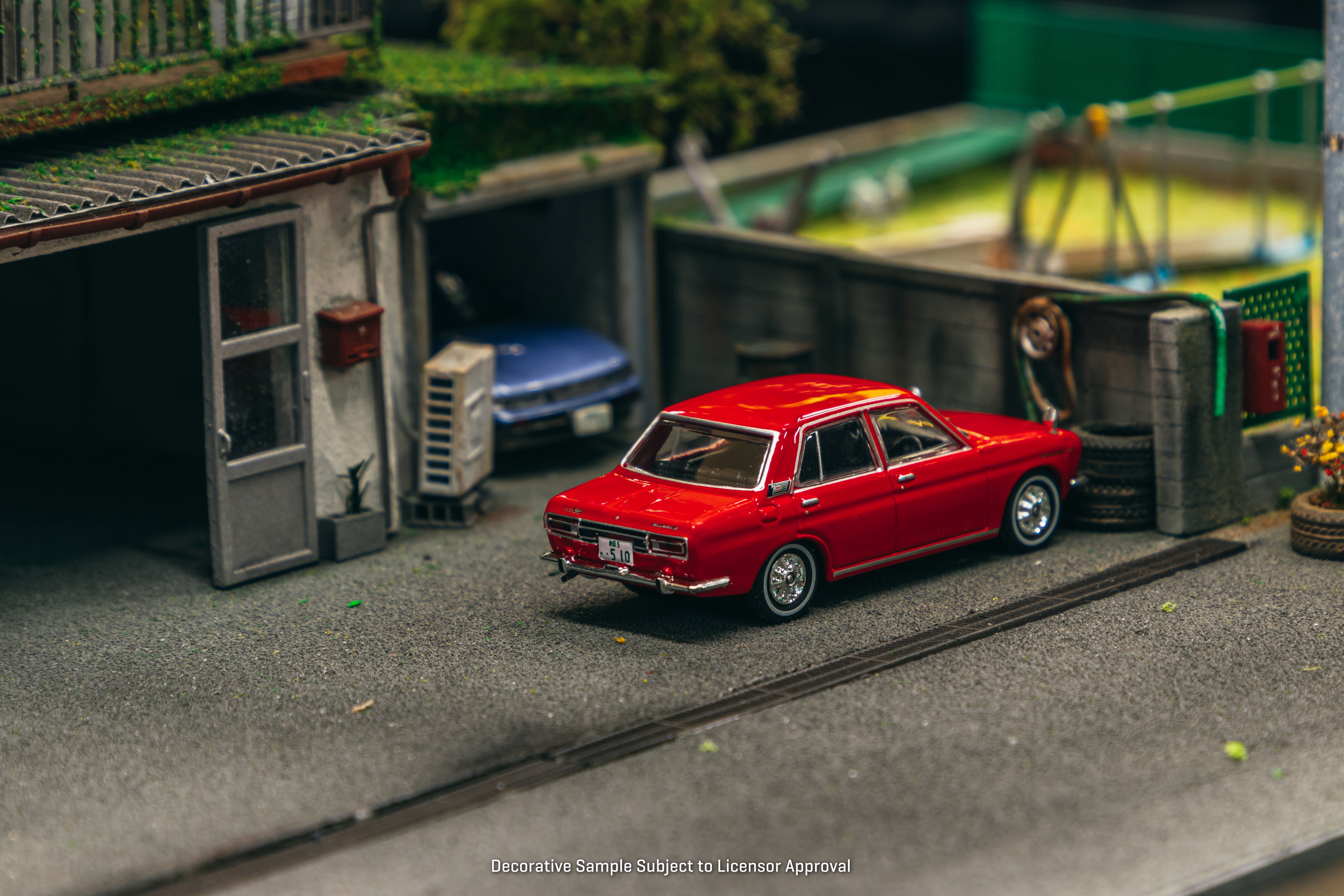 J Collection 1/64 Scale Datsun Bluebird 1600SSS P510 Diecast Model Car - Red Color - Perfect for Collectors, Display & Racing Scenes