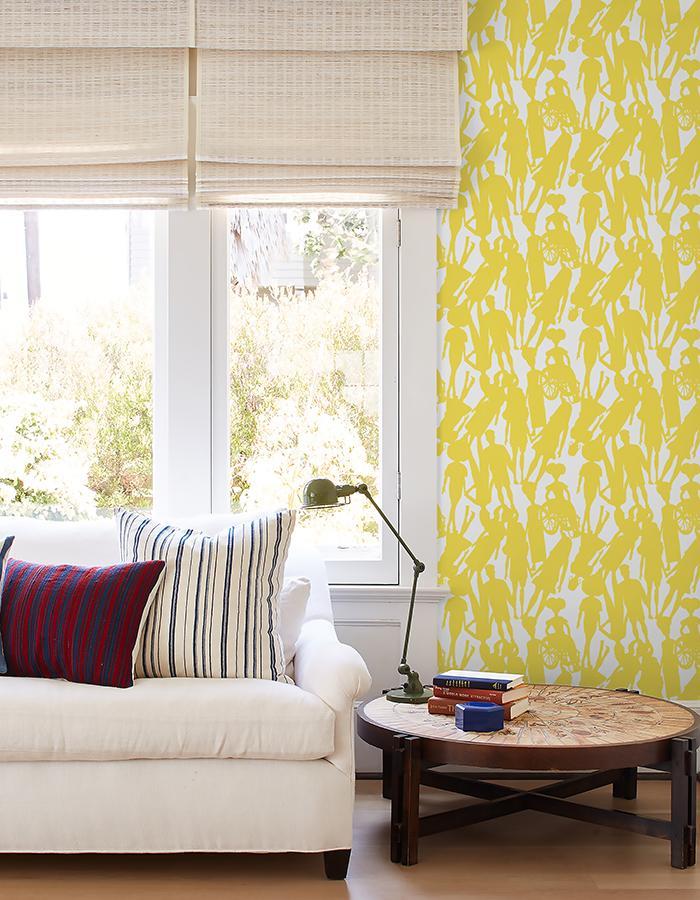 Barbie™ Daffodil Fashionistas™ Silhouettes Wallpaper - Trendy & Stylish Home Decor for Girls' Rooms, Playrooms & Bedrooms