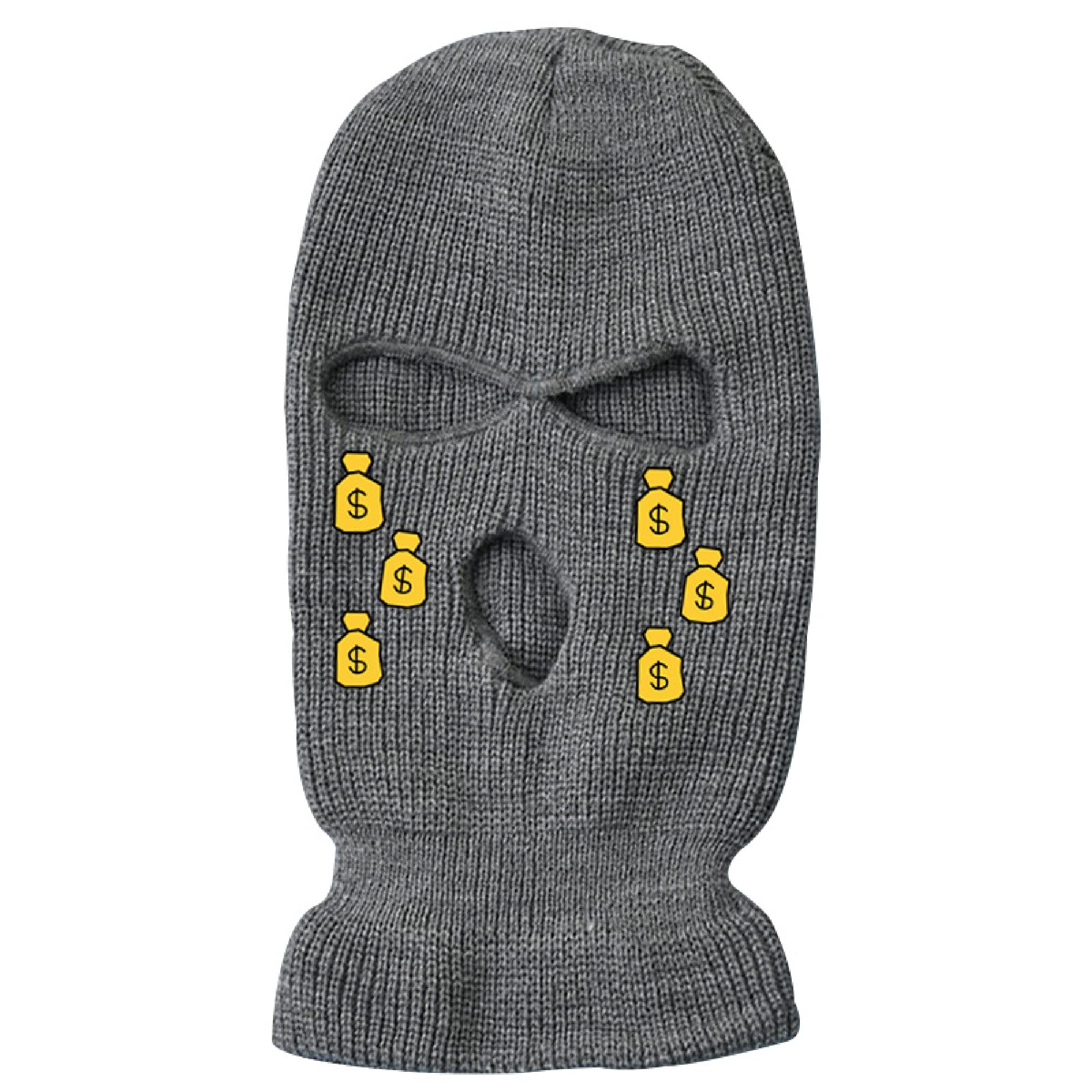 IMSWW 3-Hole Ski Mask - Woolen Knitted Winter Hat for Men & Women - Warm Windproof Balaclava for Skiing, Snowboarding, Cycling & Outdoor Activities