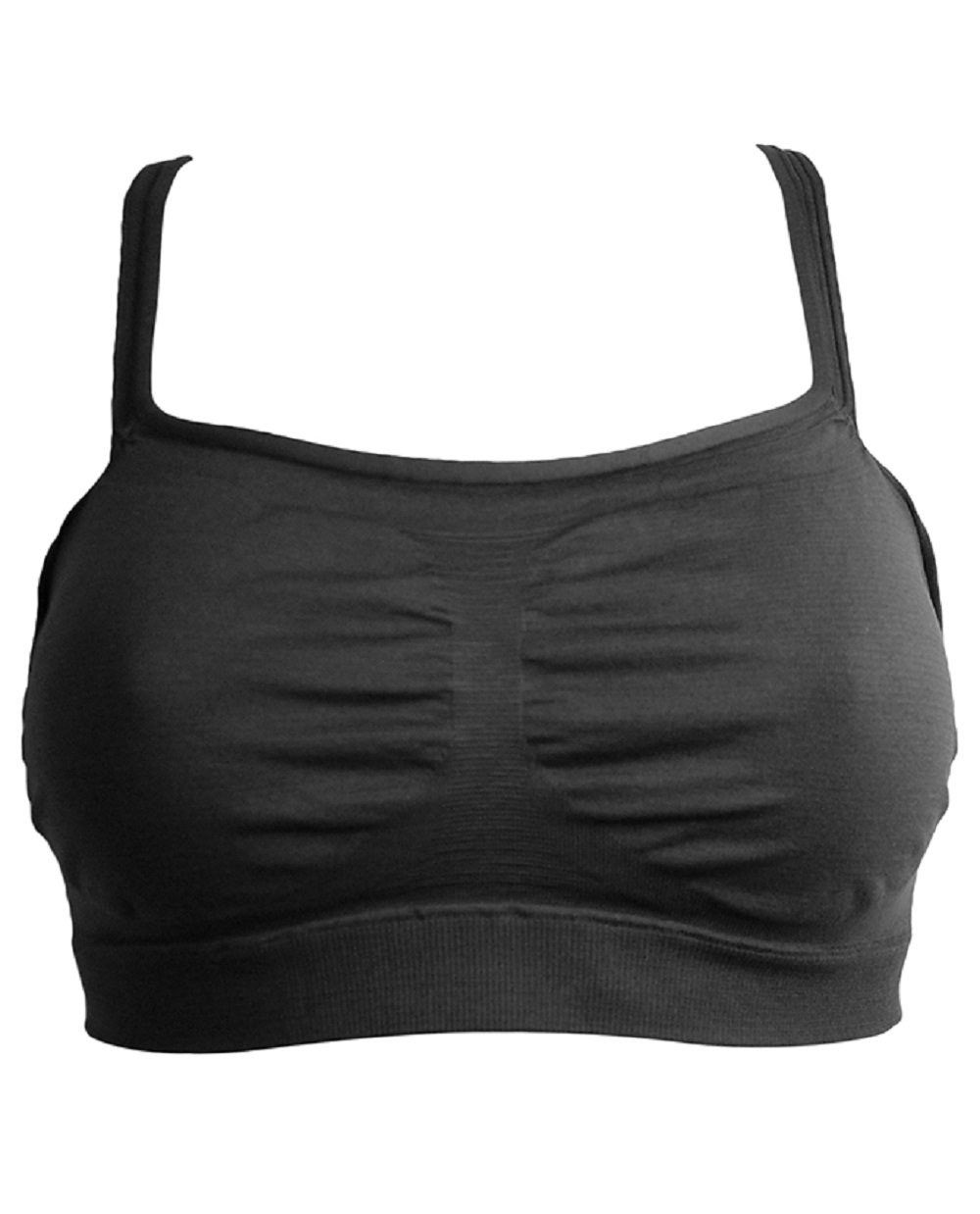 Barely There Double Strap Bandini Bra #4549 - Ultra Comfortable Invisible Underwire Bra for Everyday Wear | Perfect for Workouts, Yoga & Layering Under Clothes