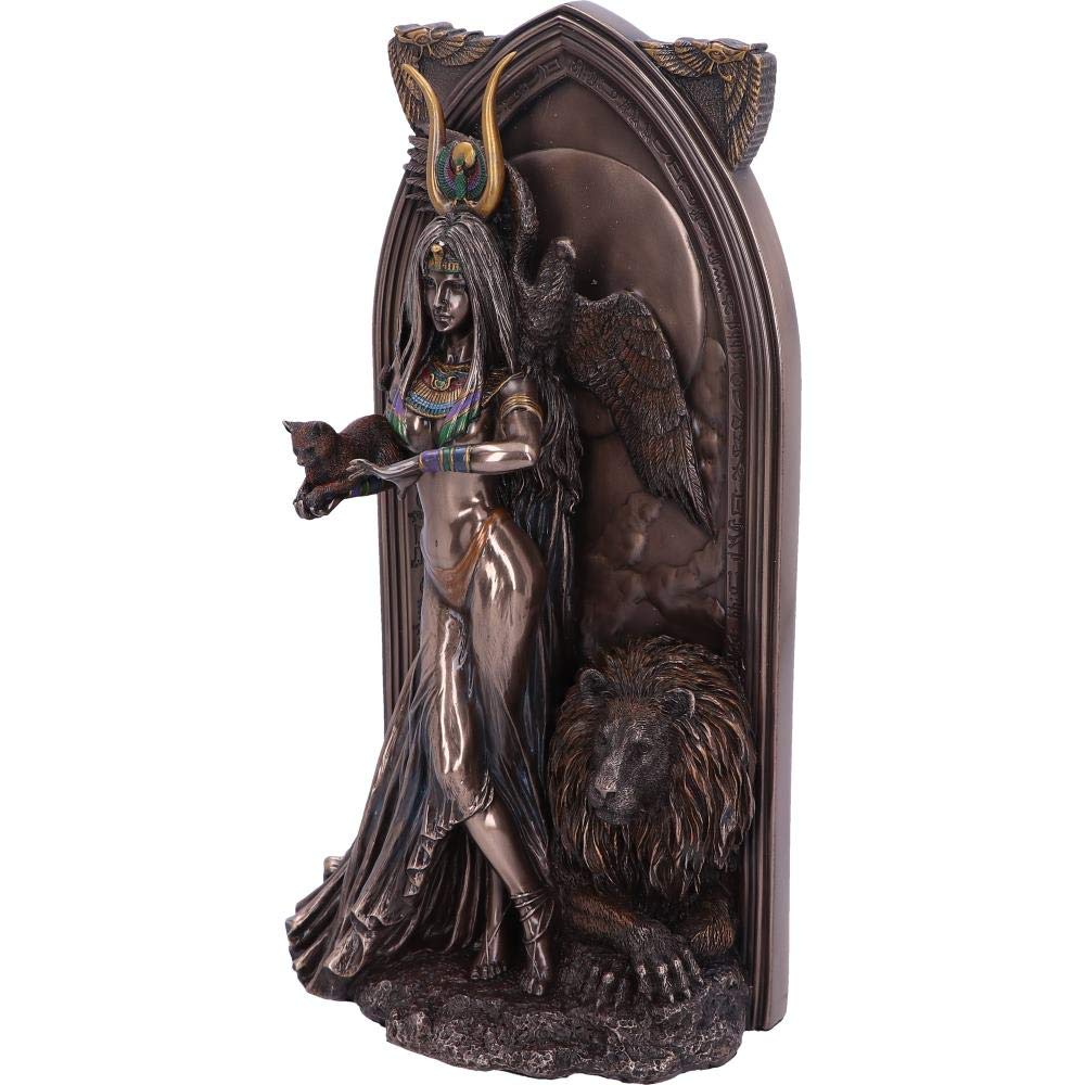 Nemesis Now Priestess Arcana Series Egyptian Figurine - Bronze Collectible Statue for Home Decor & Gift | Perfect for Mythology Lovers & Ancient Egyptian Theme Decor