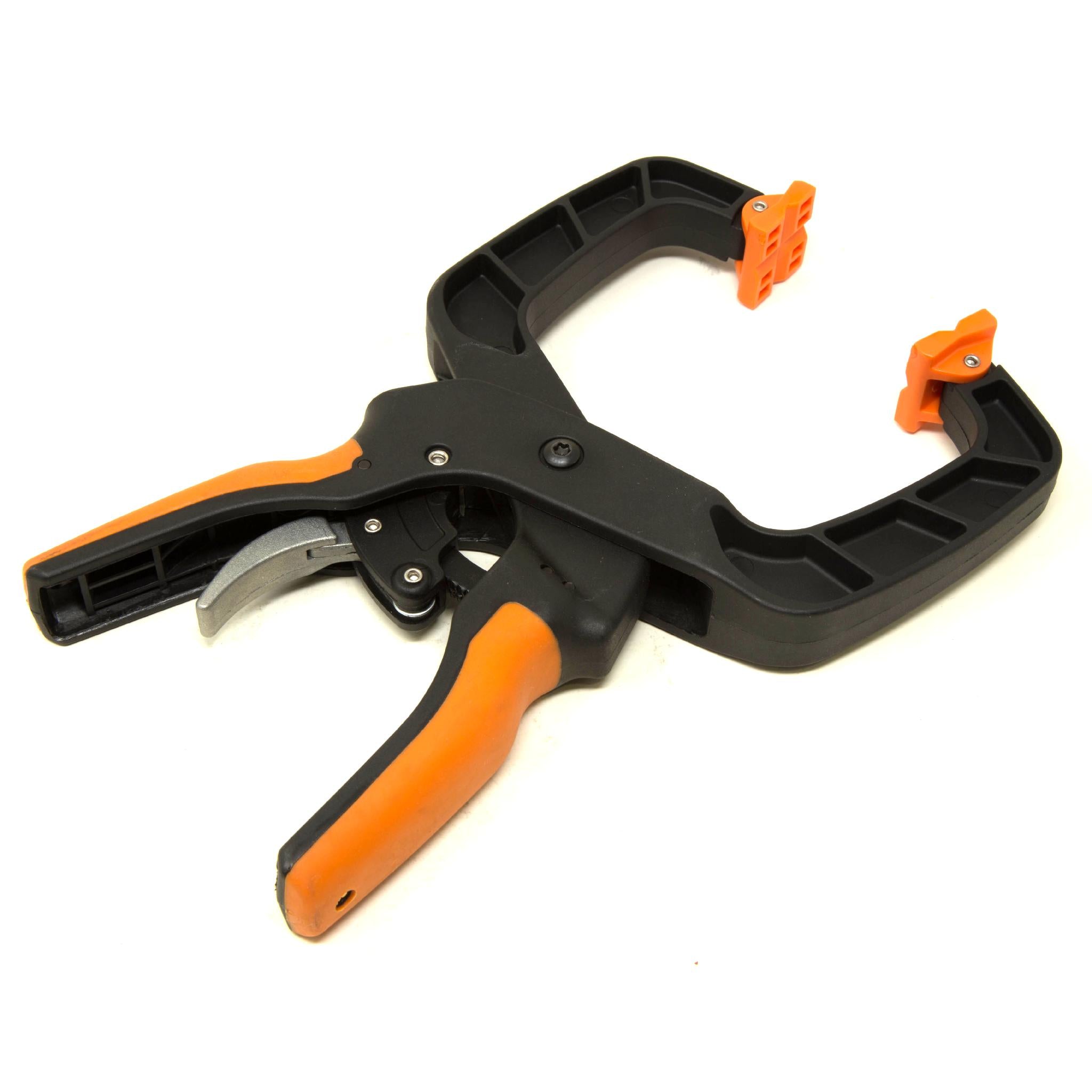 WEN CLH435 Quick Release Ratcheting Hand Clamps - 2 Pack with 4 Inch Jaw Opening & 3 Inch Throat - Ideal for Woodworking, DIY Projects, and Home Repairs