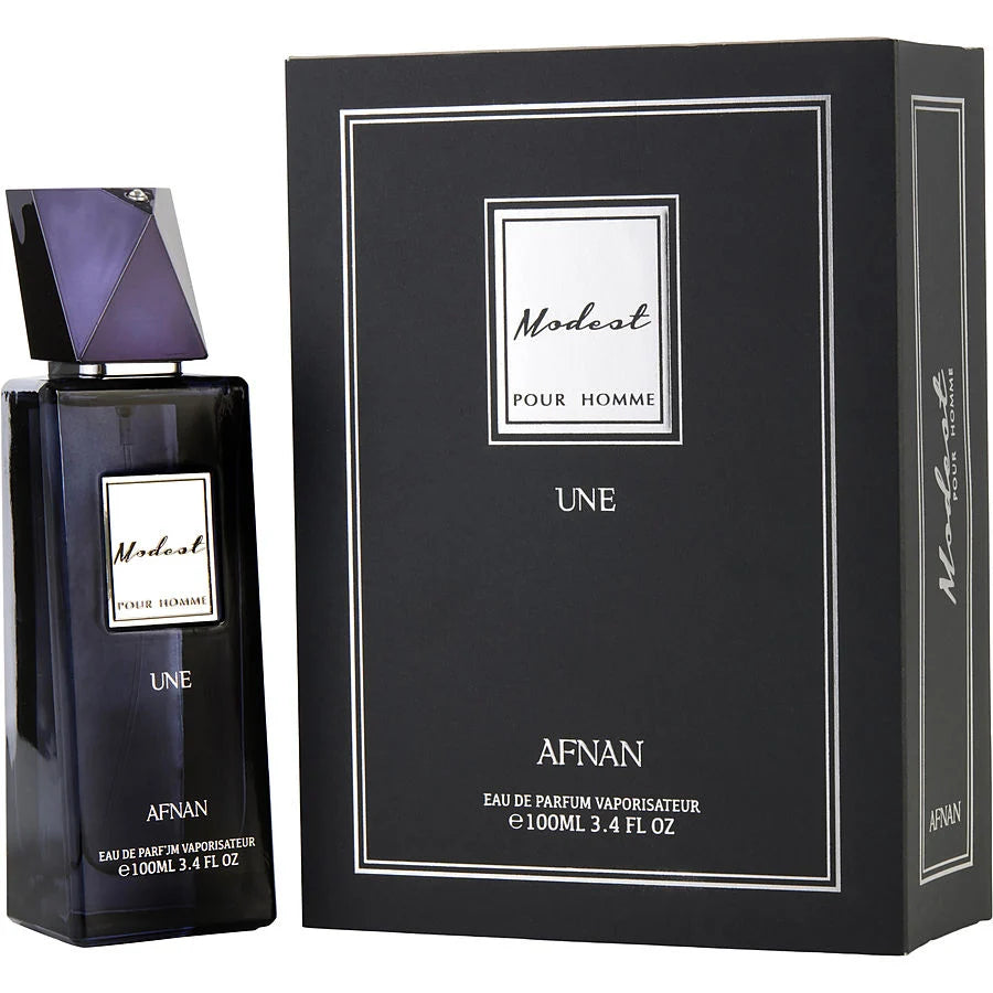 Afnan Modest Une Pour Homme Eau de Parfum - 100ml Men's Fragrance Spray | Long-Lasting Cologne for Daily Wear, Office & Special Occasions