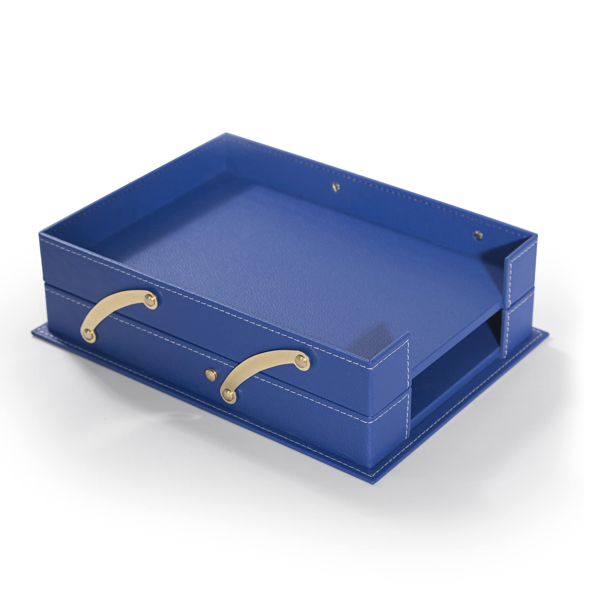 Premium MOOGCO Bonded Leather Desk Pad Set - Luxurious Office Desk Organizer with Pen Holder & Accessory Tray | Perfect for Home Office, Executive Desks & Workspace Organization