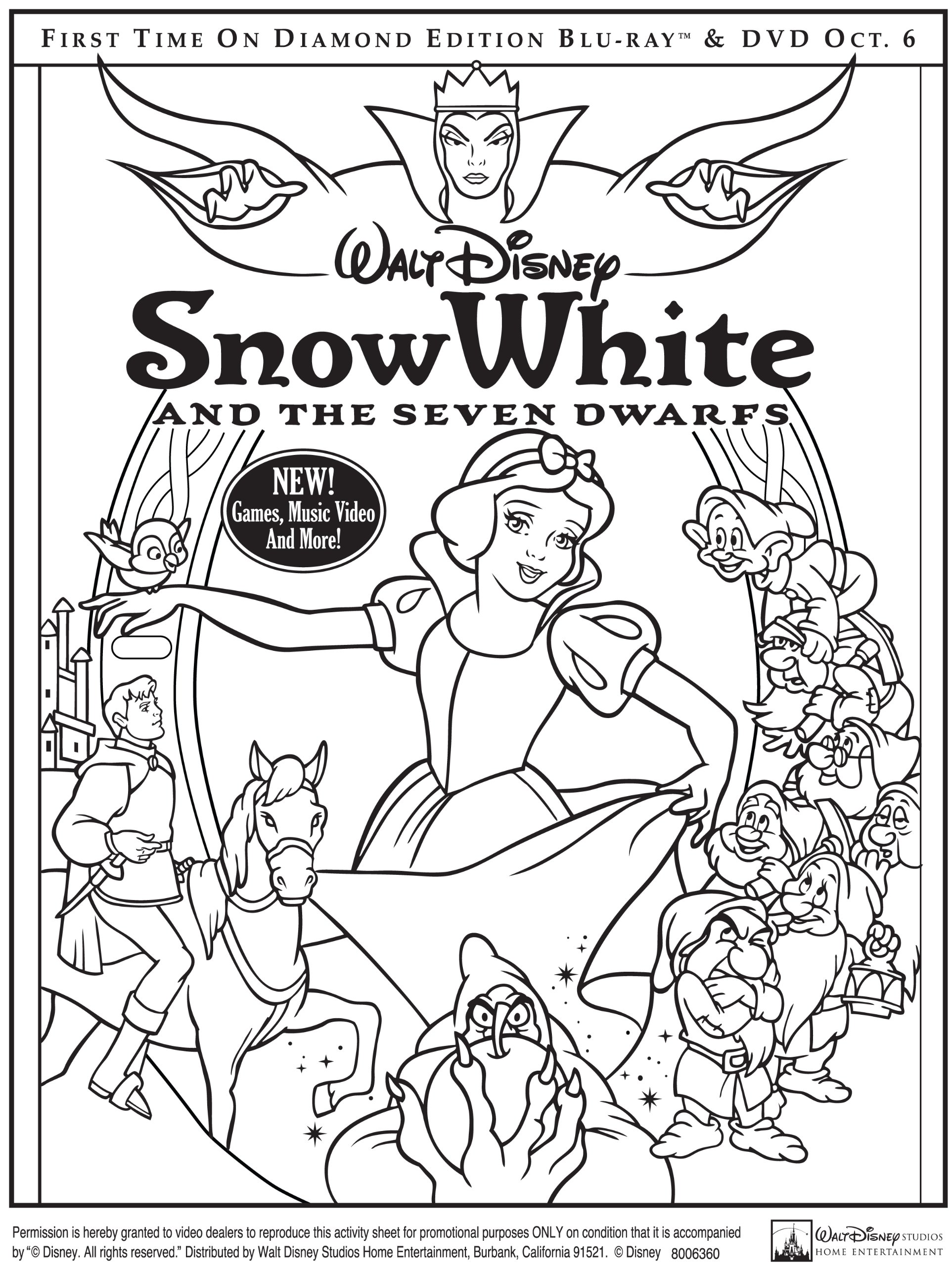 Snow White and the Seven Dwarfs Blu-ray 2-Disc Special Edition with Exclusive Gift Set - Classic Disney Animated Movie for Family Movie Night & Collector's Display