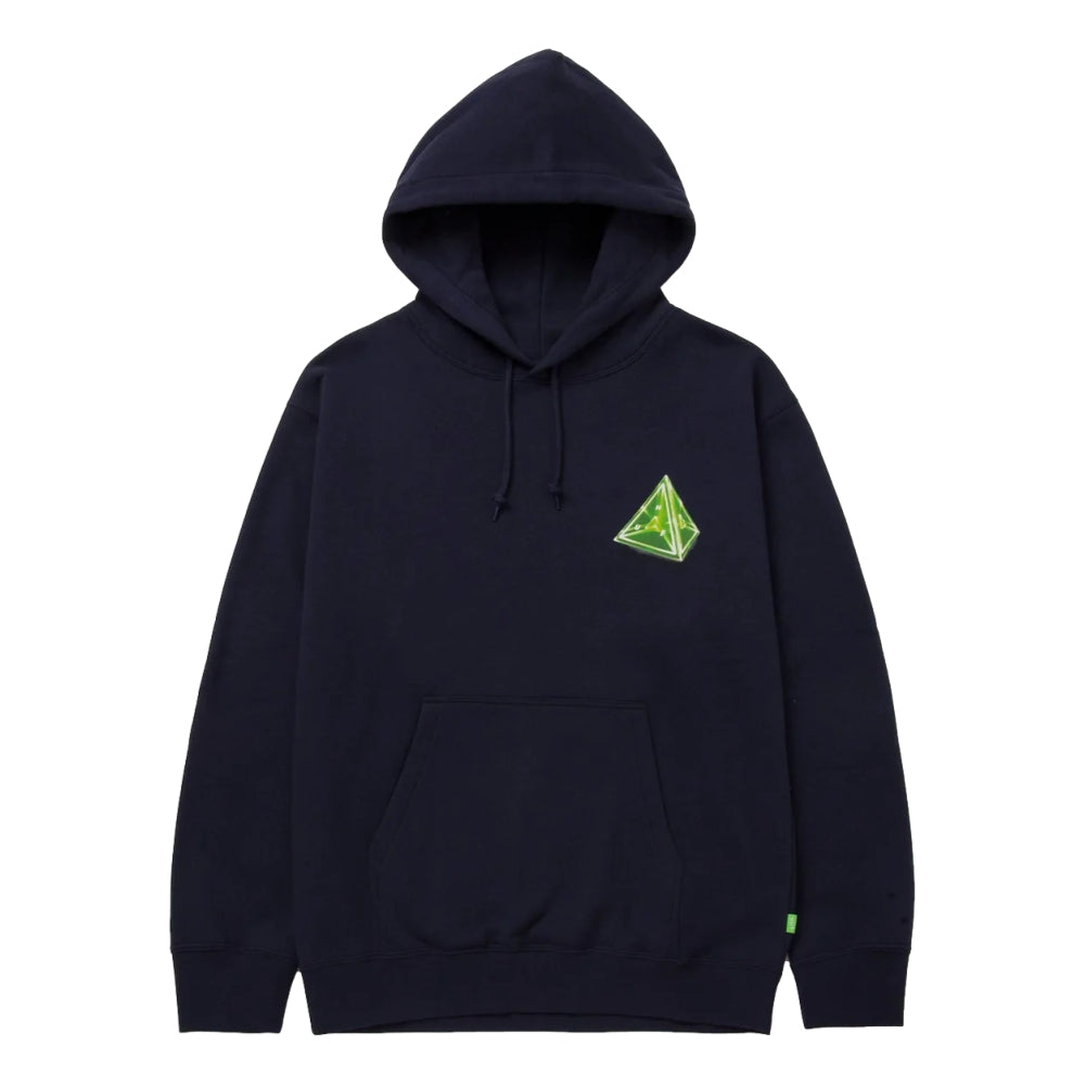 HUF TESSERACT TT P/O Hoodie Navy - Men's Streetwear Pullover for Urban Fashion & Casual Wear