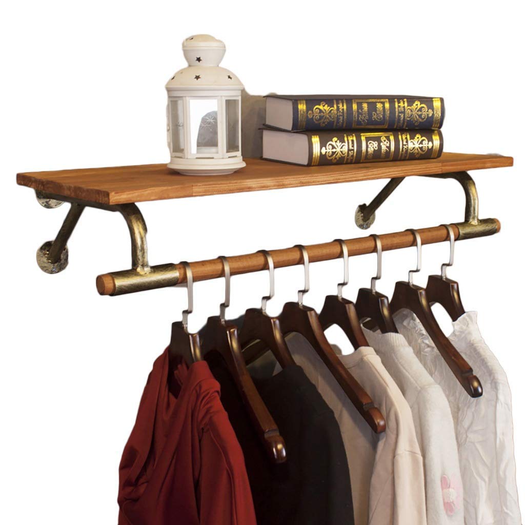 LSNLNN Vintage Wall-Mounted Coat Rack - 60Cm Multi-Functional Clothes Hanger Stand for Home & Store Display | Perfect for Bedroom, Entryway & Retail Clothing Organization