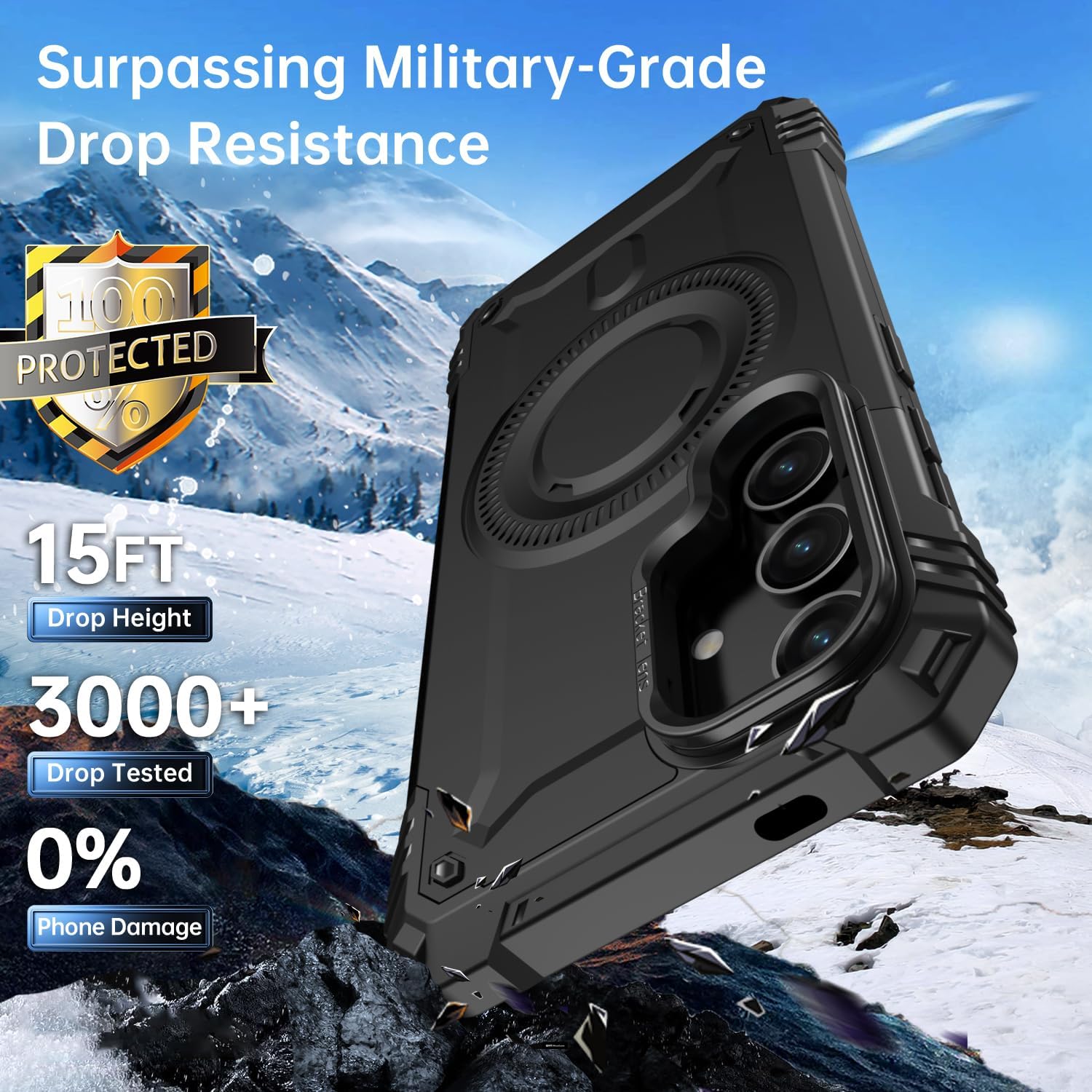 Samsung Galaxy S25 Rugged Military-Grade Shockproof Protective Phone Case - Durable Cover for Outdoor, Work & Extreme Sports