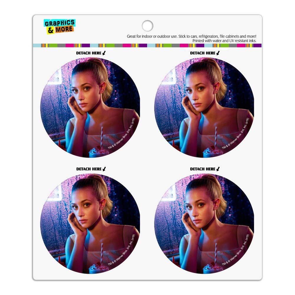 Riverdale Betty Cooper Character Vinyl Fridge Magnets Set - 10pcs Circle Refrigerator Magnets for Lockers, Office & Home Decor - Perfect for Fans, Gifts & Collectibles