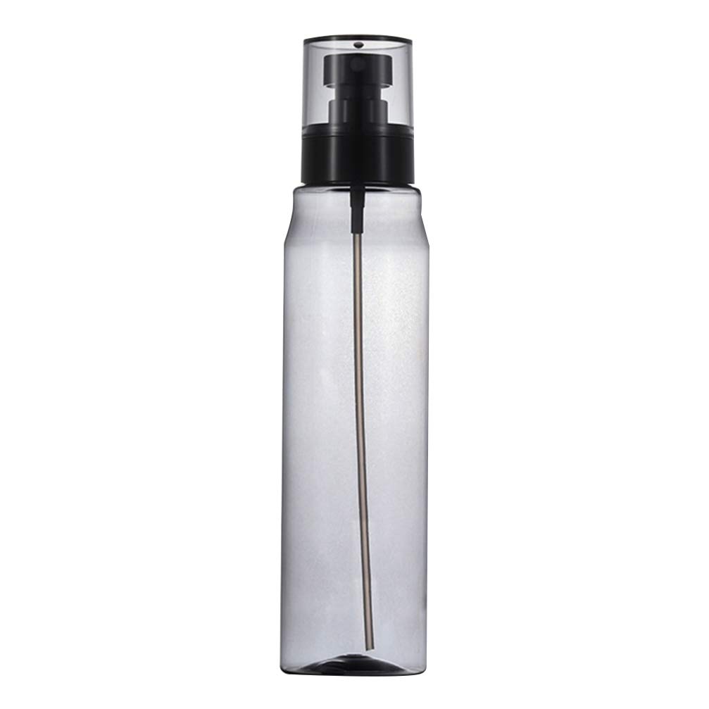 ARTIBETTER 5-Pack 250ml Fine Mist Spray Bottles - Refillable Travel Size Empty Cosmetic Sprayer for Makeup, Hair Care, Skincare & Essential Oils - Clear Black Bottles with Adjustable Nozzle for Women's Beauty Products