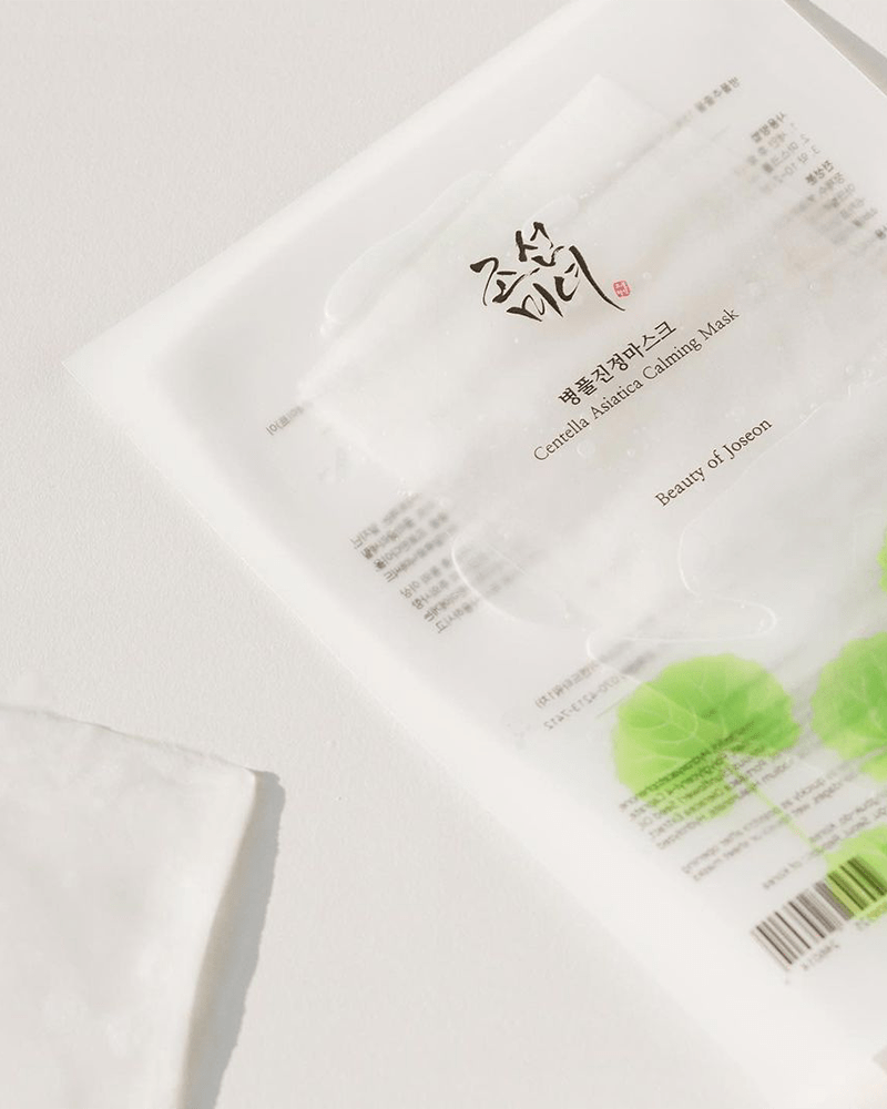 Beauty of Joseon Centella Asiatica Calming Face Mask for Sensitive Skin - Korean Skincare Sheet Mask for Redness Relief & Hydration - Perfect for Post-Workout, Travel & Nighttime Routine