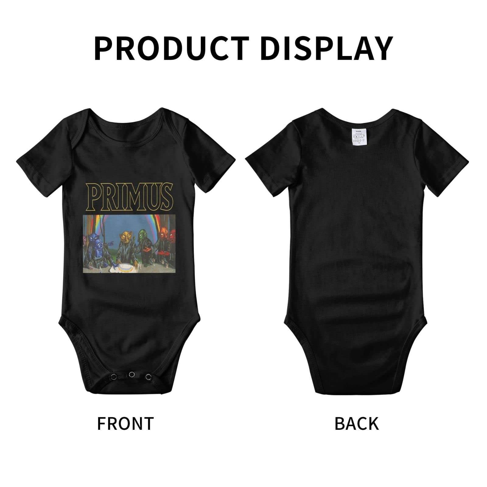 **Priimus Band Baby Onesie - 100% Cotton Unisex Newborn Romper, 3D Printed Short-Sleeve Bodysuit (0-6 Months) - Soft & Comfortable Outfit for Baby Girls & Boys - Perfect for Playtime, Daycare & Family Photos**