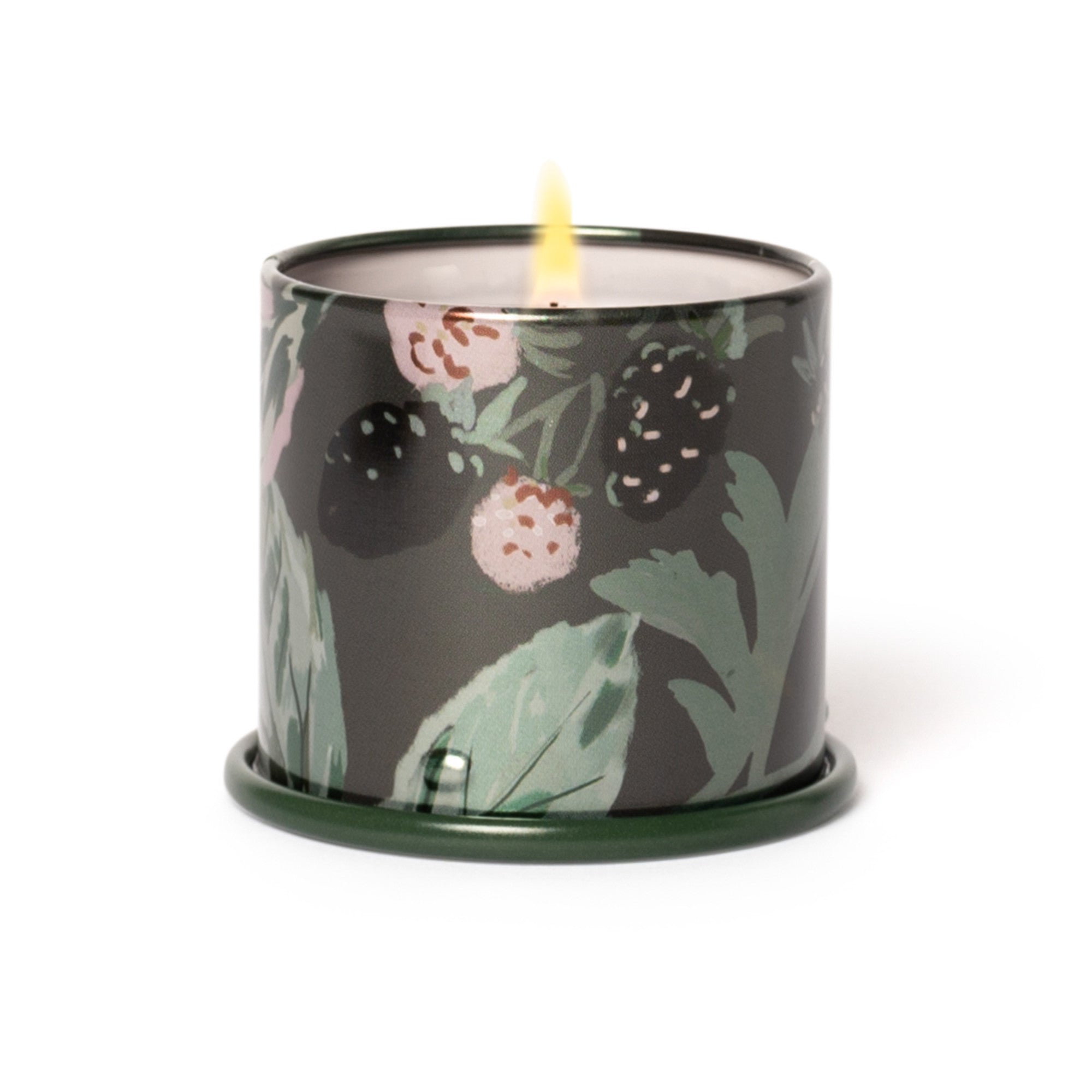 Blackberry Absinthe Scented Tin Candle - Handmade Soy Wax Candle for Home, Bathroom & Relaxation - Aromatherapy Gifts for Women & Men