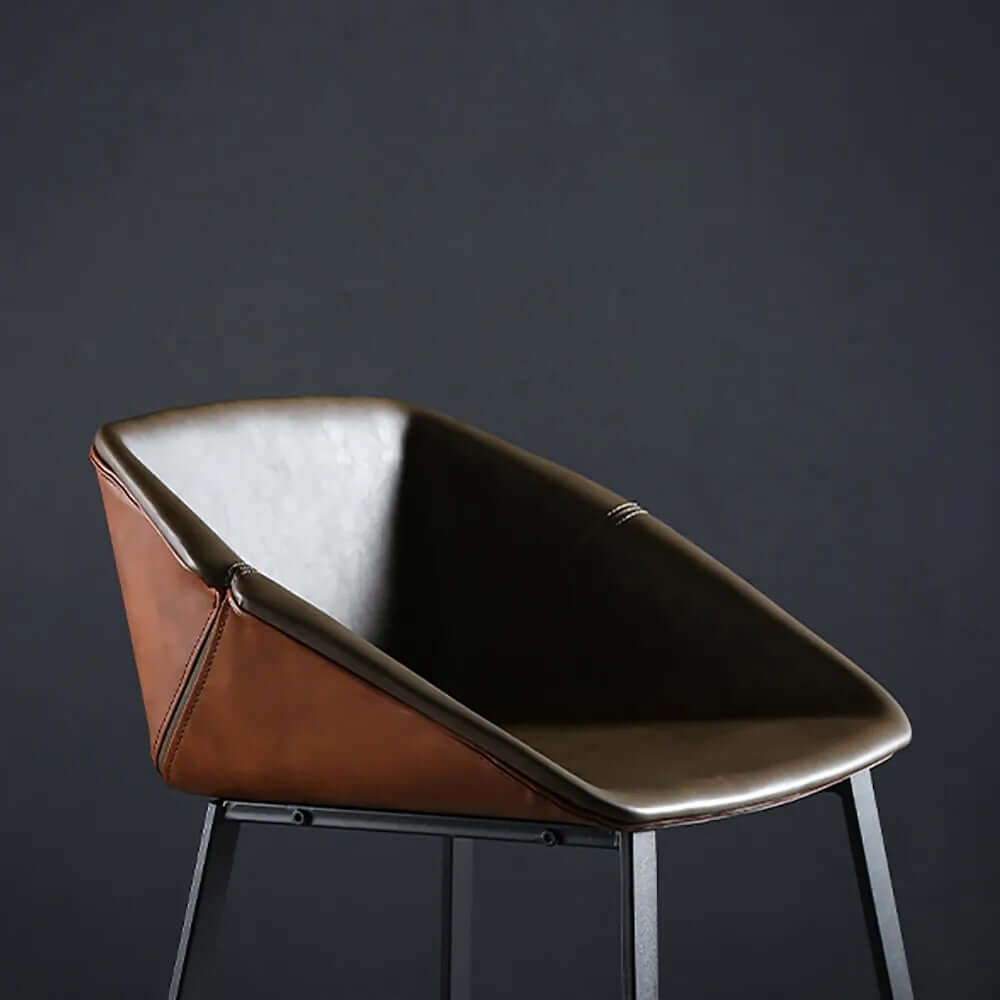 Modern Faux Leather Bar Stool - 30