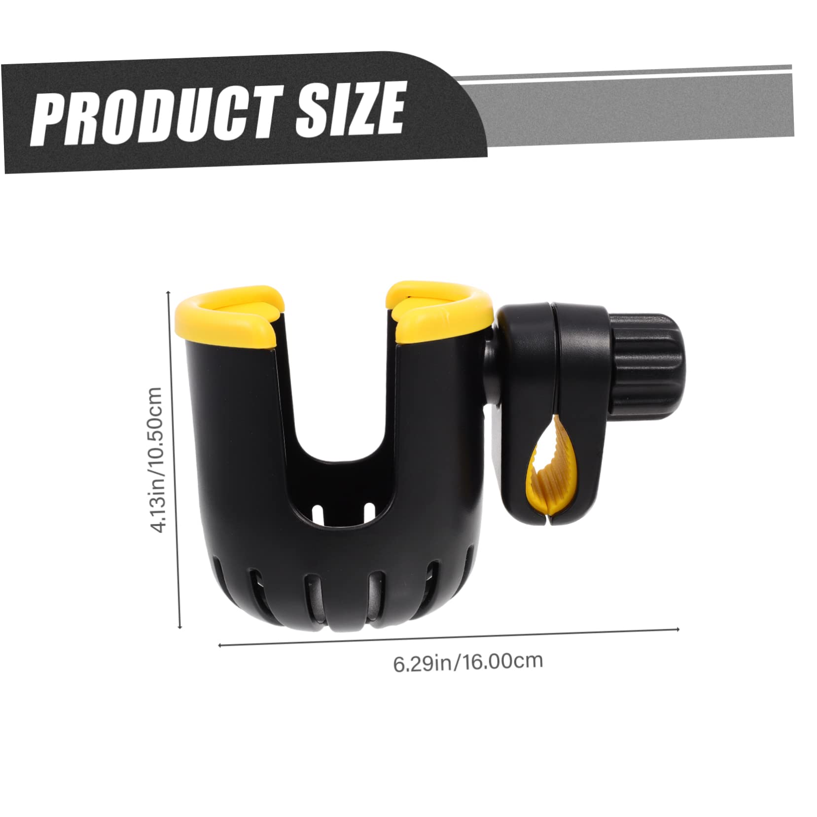 VOSAREA 3-Pack Stroller Cup Holder with Adjustable Straps - Universal Stroller Bottle Holder for Baby Feeding, Water Bottles & Phone Stand - Perfect for Strollers, Scooters, Wheelchairs & Shopping Carts