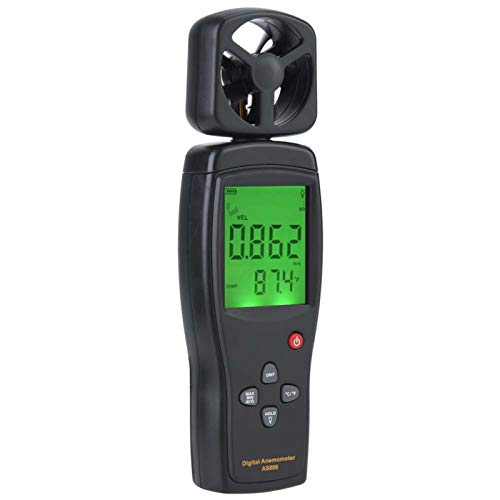 Digital Anemometer - Portable 2-in-1 Auto/Manual Wind Speed Meter with LCD Display | Accurate Air Flow Tester for HVAC, Ductwork, Indoor Air Quality Testing | Perfect for Home, Office, Outdoor & Industrial Use