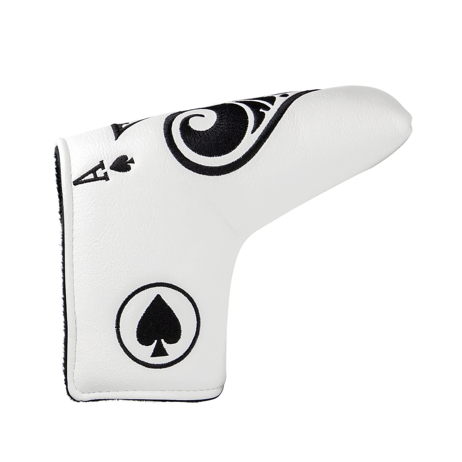 Waterproof PU Golf Putter Head Cover - Blade Protector with Embroidery for Standard Putters | Durable Club Protection for Rainy Days & Course Play