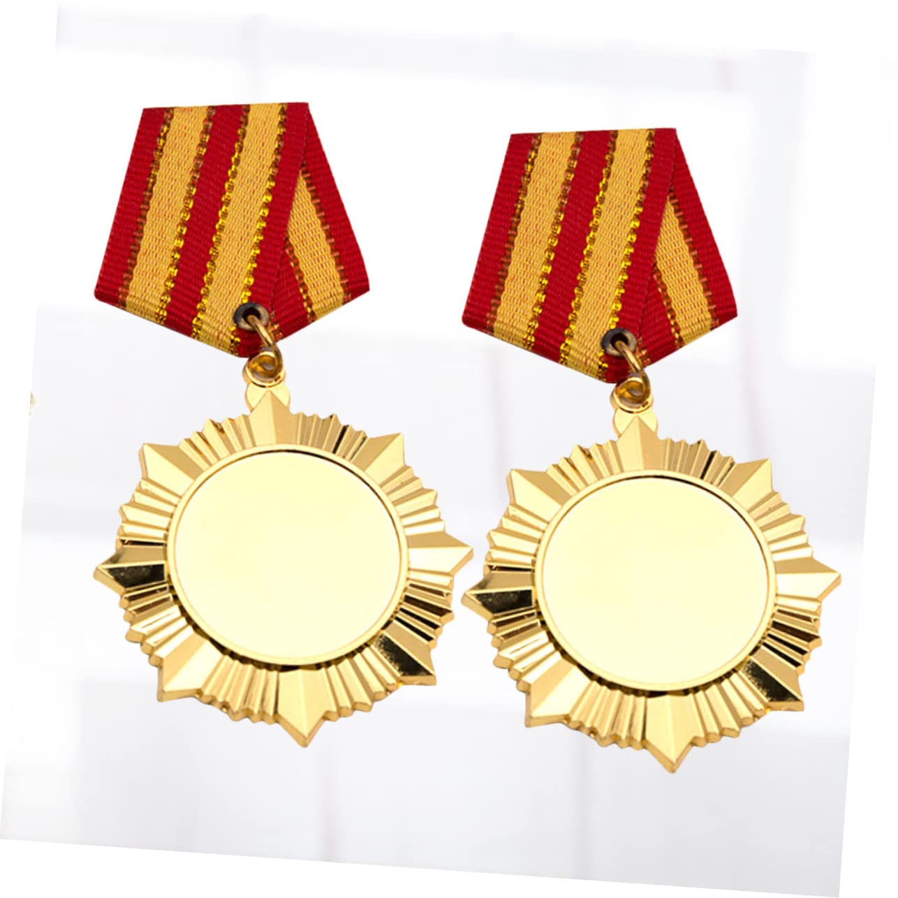 Yardwe Gold Soccer Trophy Medals for Kids - Sports Competition Awards, Winner Stickers - Perfect for Youth Soccer Tournaments, School Sports Events & Achievement Recognition
