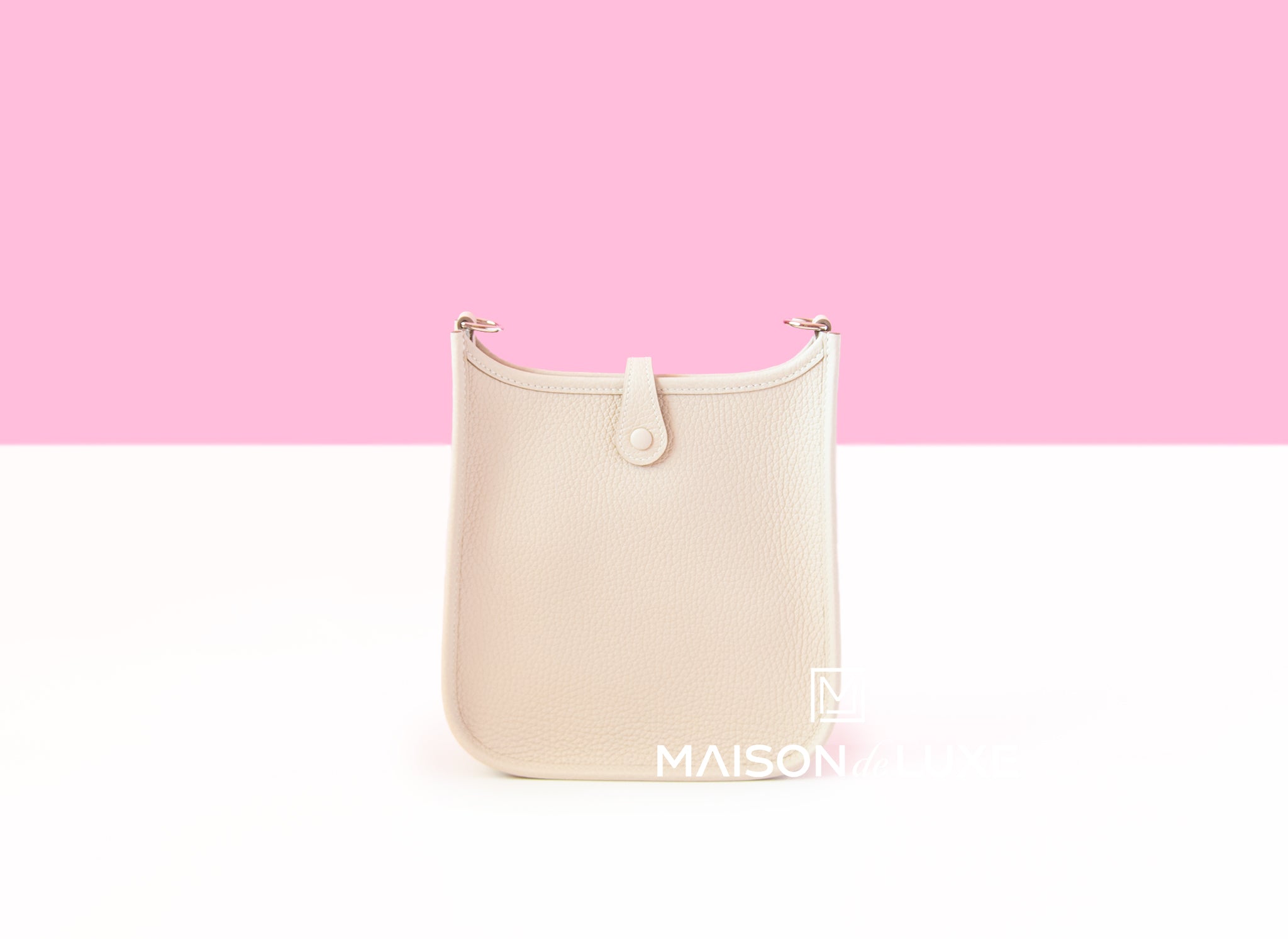 Hermes Craie Off White Mini TPM Evelyne Messenger Bag - Luxury Crossbody Bag for Women | Perfect for Everyday Use, Travel & Shopping