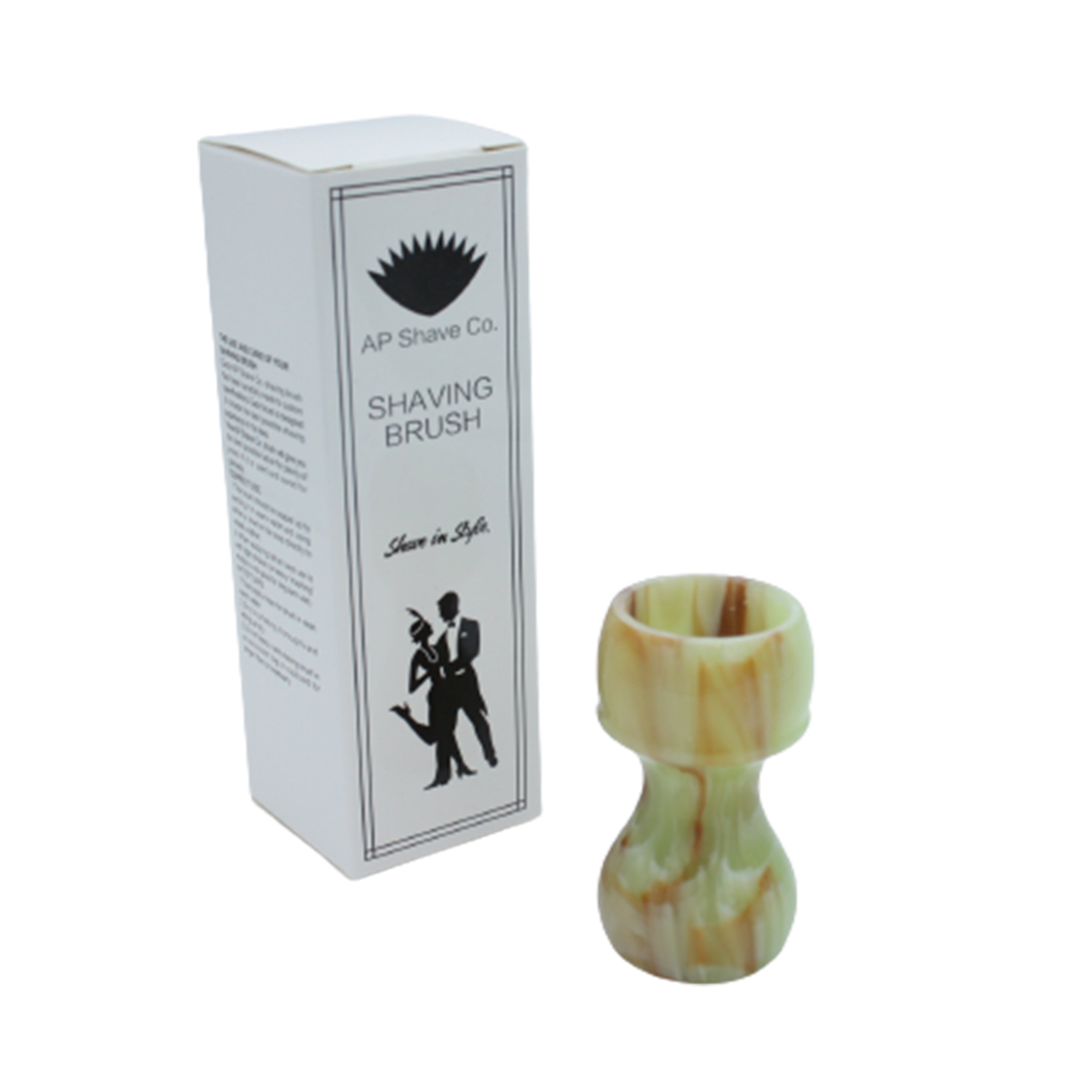 Premium Jade Handcrafted Shaving Brush Handle - Fits 24mm & 26mm Knots - Luxury Wet Shaving Accessory for Men's Grooming Routine