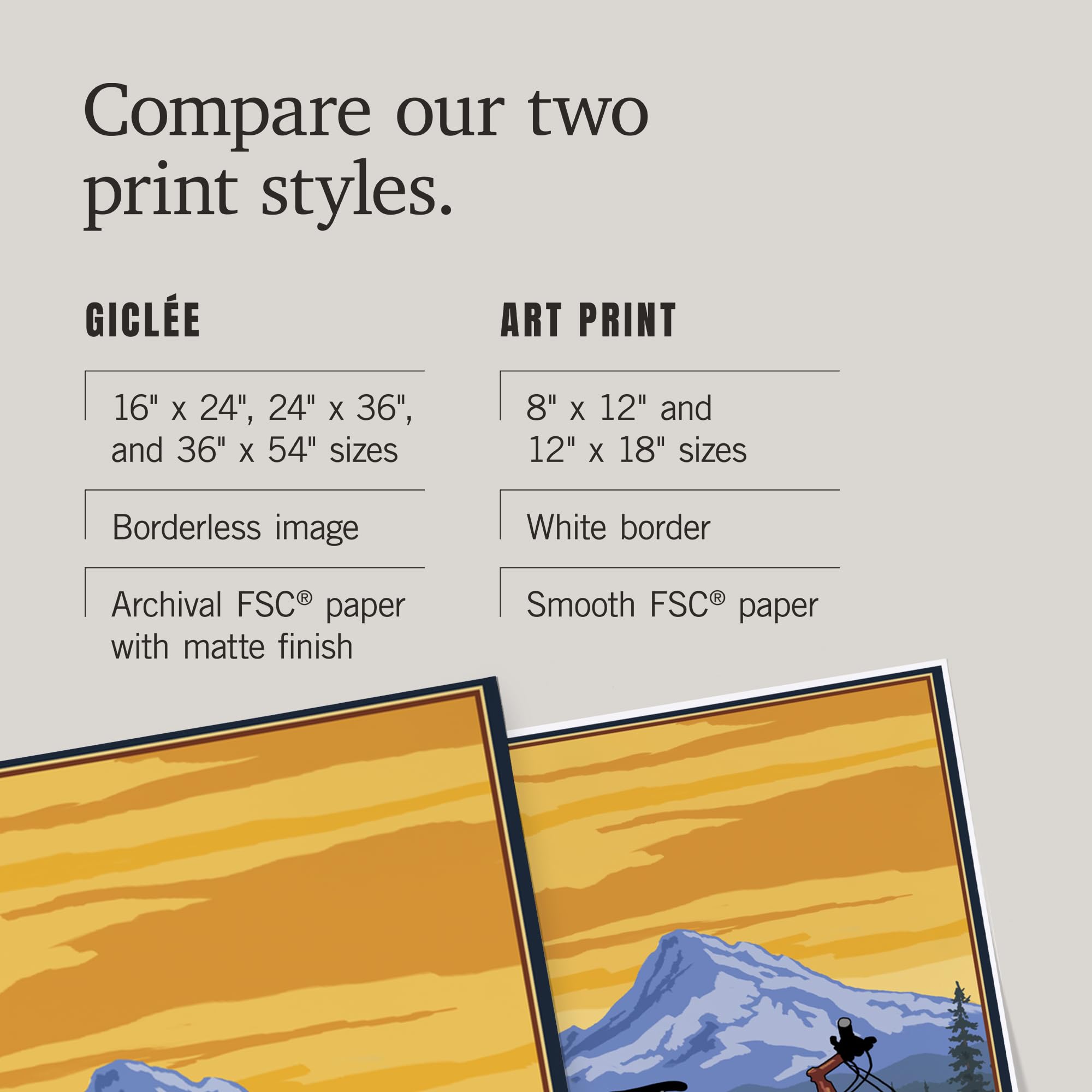 Lantern Press 16x24 Inch Giclee Print - Mountain Bike Adventure Wall Art - Perfect for Home Decor, Office & Cycling Enthusiast Gifts