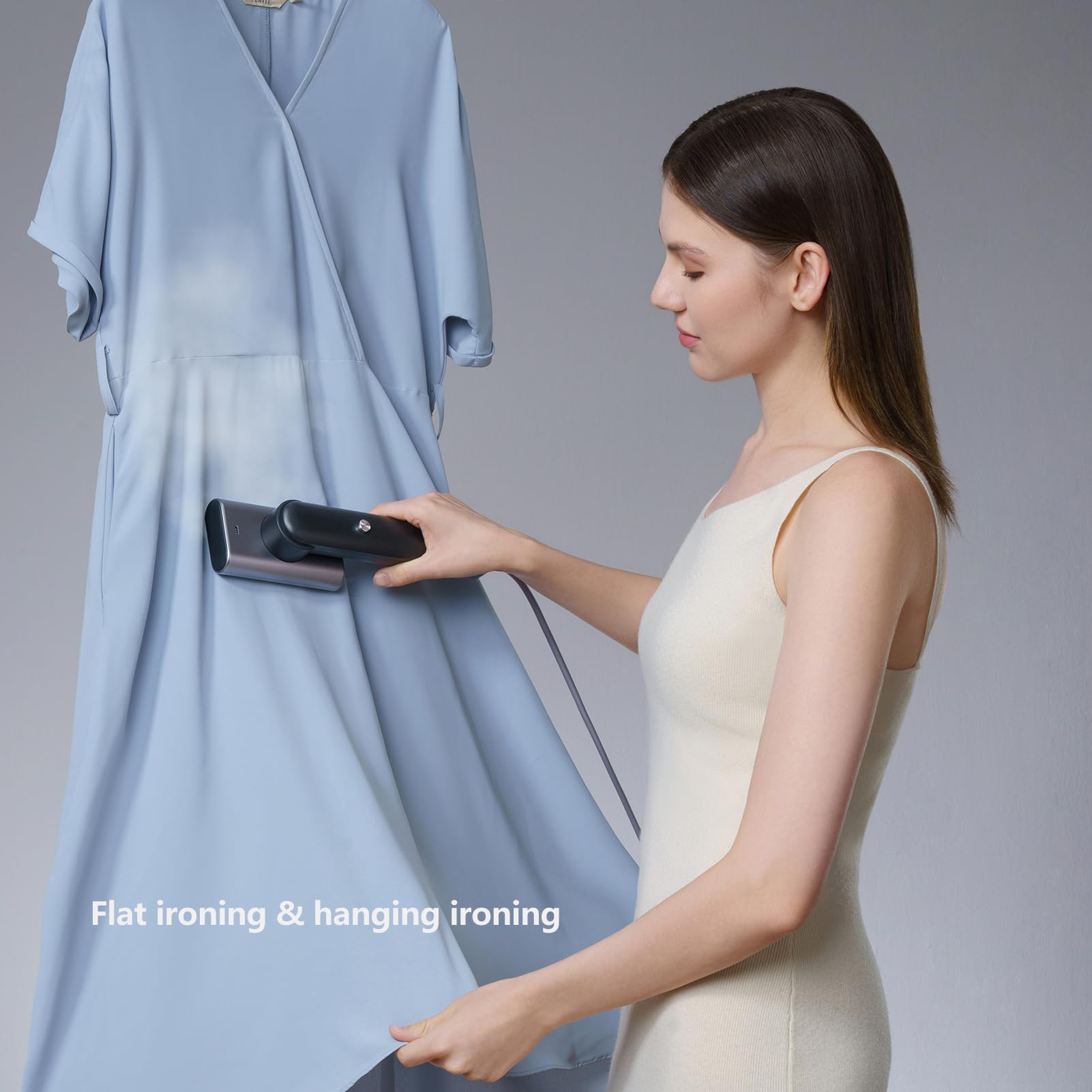 Portable 2-in-1 G9 Handheld Garment Steamer & Iron - 1200W Fast Heating, 0.9lbs Lightweight for Wrinkles - Perfect for Travel, Home, Office & Hotel Use