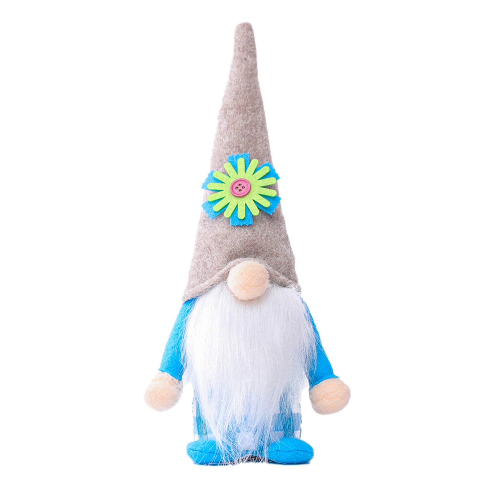 HEVIRGO Colorful Funny Tomte Gnome Plush Doll - Soft Decorative Dwarfs for Easter & Spring Decorations | Cute Fabric Gnomes & Bunny for Home, Garden, Christmas & Easter Gift Giving