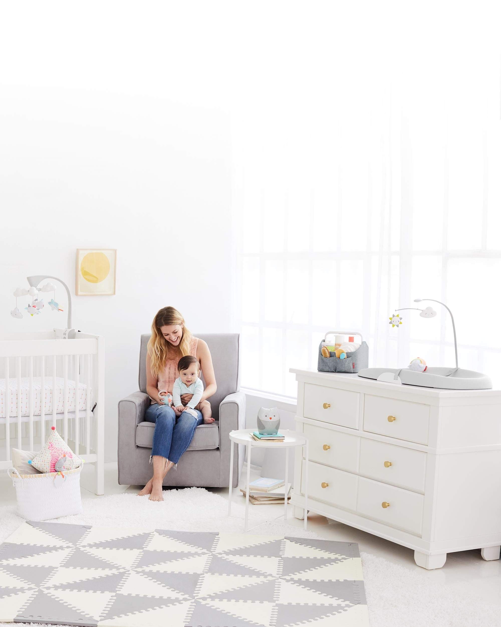 Skip Hop Wipe Clean Changing Pad - Waterproof Baby Diaper Changing Mat for Nursery & Travel - Easy to Clean Portable Changing Station for Newborns & Infants | Perfect for Home, Daycare & On-the-Go Parents