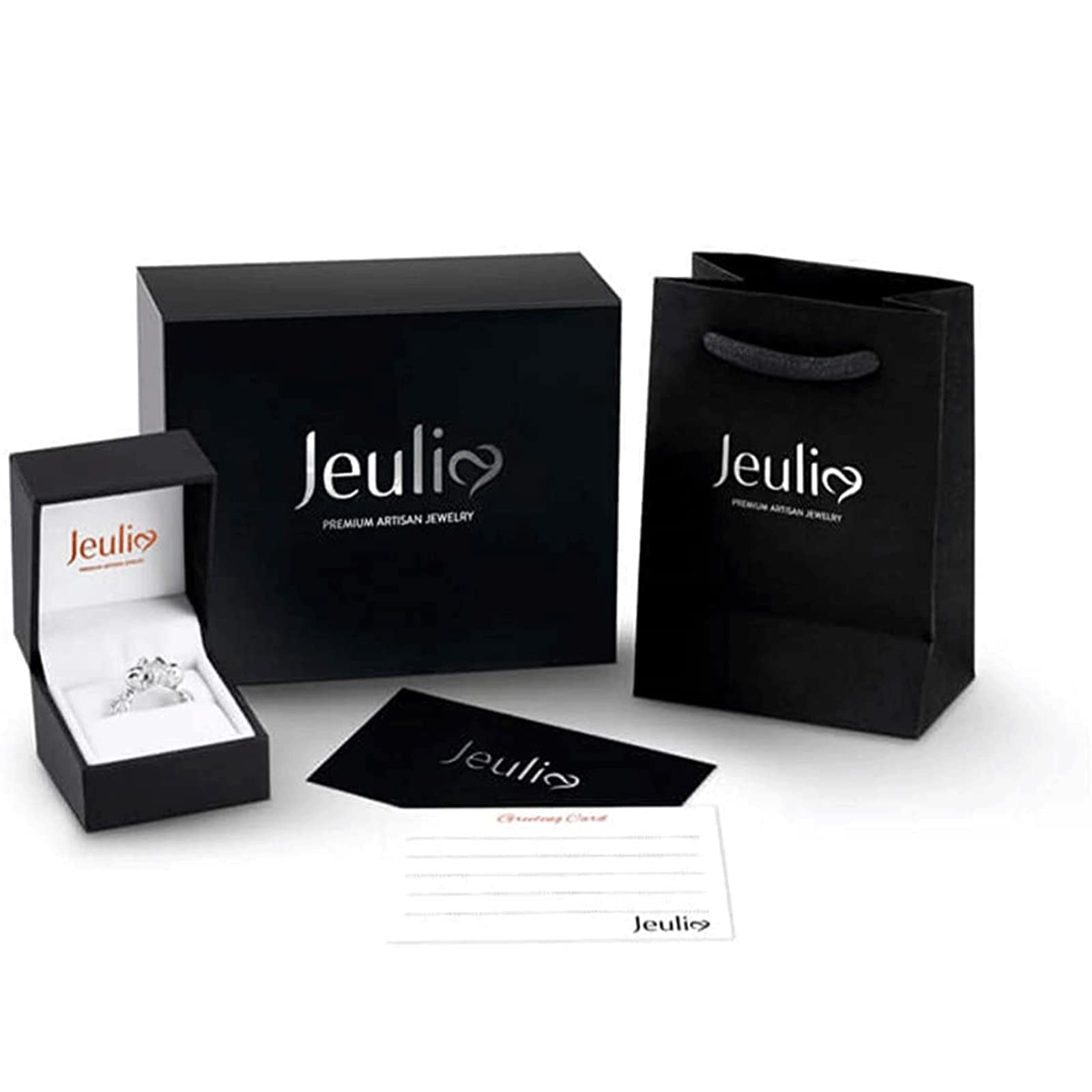 Jeulia Sterling Silver Skull Engagement Ring Set with Cubic Zirconia - Interchangeable Promise & Eternity Band - Wedding, Anniversary, Bridal Jewelry Gift Set with Box - Perfect for Gothic Weddings, Alternative Proposals & Unique Anniversary Gifts