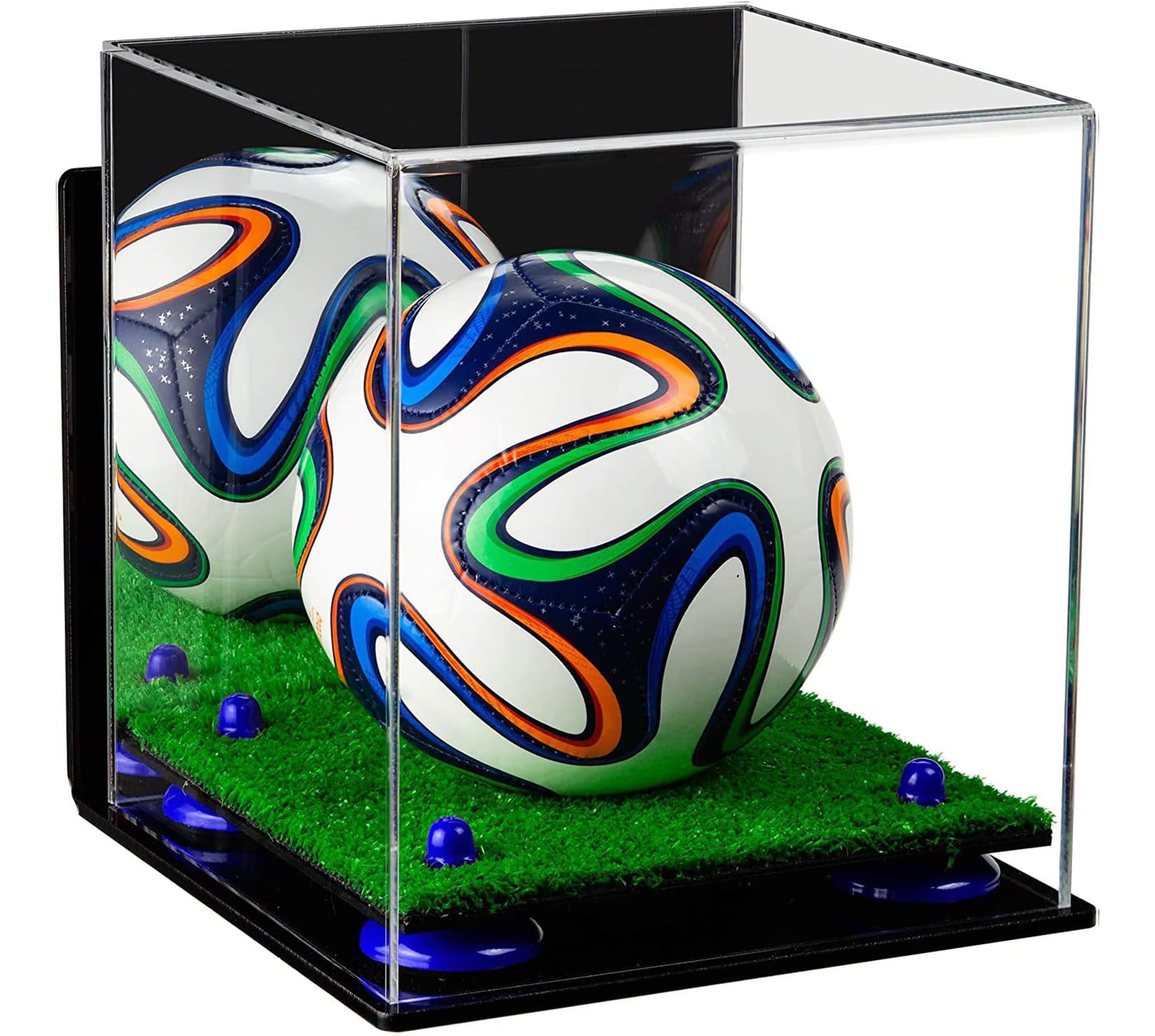 Acrylic Mini Soccer Ball Display Case - Perfect for Collectibles, Miniatures & Sports Memorabilia - Ideal for Home, Office & Gift Display