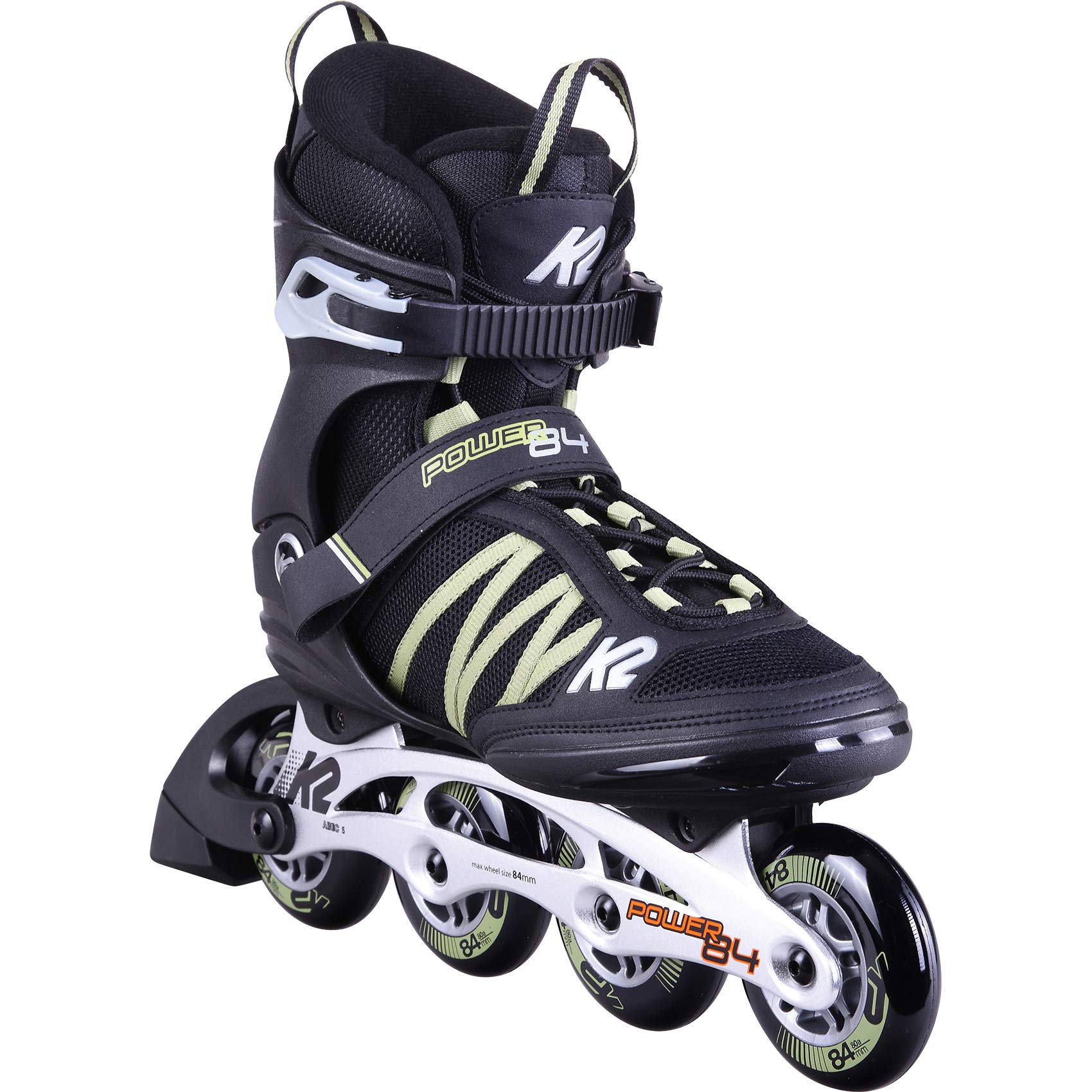K2 Power 84 Men's Inline Skates - High Performance Rollerblades for Fitness, Speed Skating & Outdoor Sports
