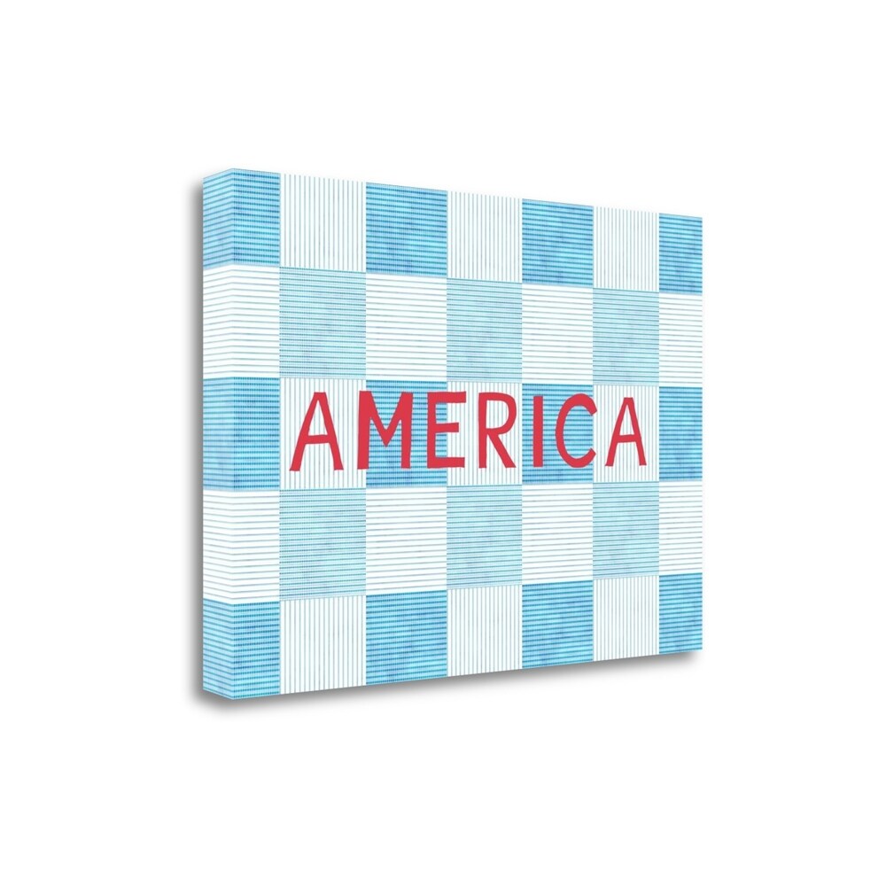 America by Linda Woods - Fine Art Giclee Print on Gallery Wrap Canvas, Ready to Hang Wall Decor for Living Room, Bedroom & Office