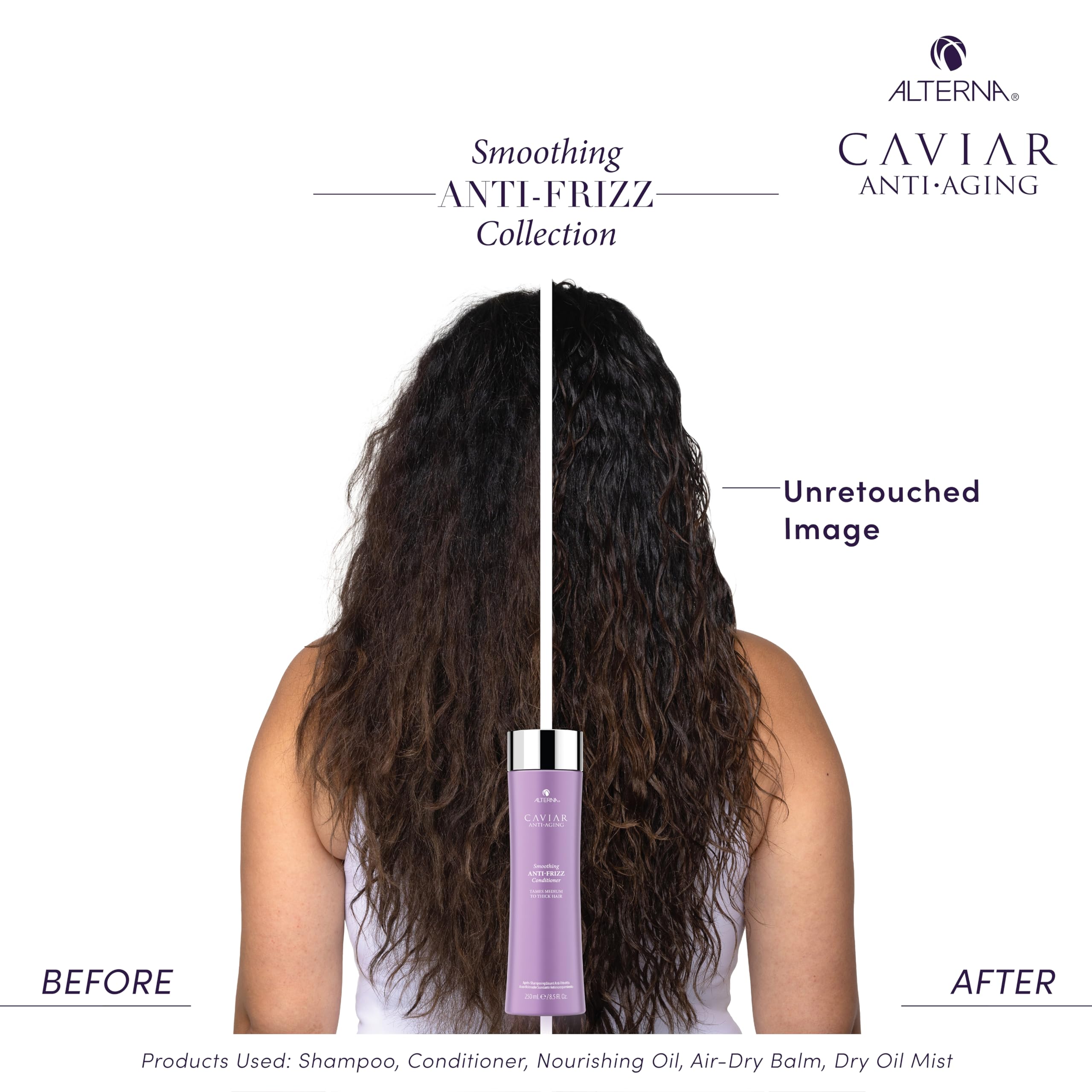 Premium Caviar Smoothing Anti-Frizz Conditioner 250ml - Hydrating Hair Treatment for Dry, Damaged & Frizzy Hair - Salon Quality Leave-In Conditioner for Smooth, Shiny & Manageable Hair - Perfect for Daily Use & Styling