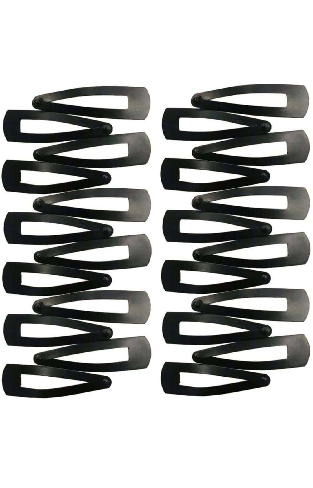 Korean Style Tic Tac Hair Clips for Women & Girls - 60pcs Matte Black Hair Accessories | Perfect for School, Work & Daily Styling