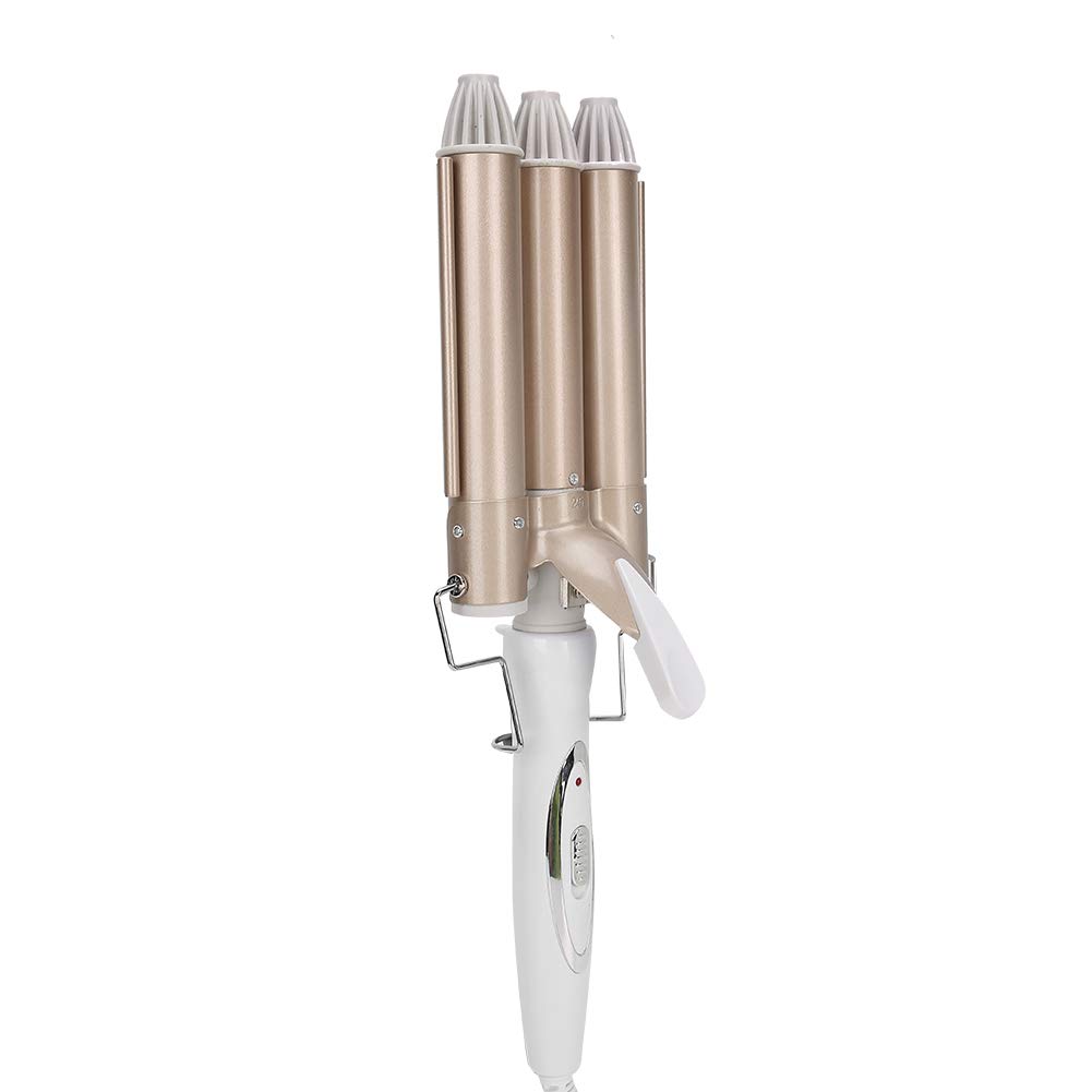 3 Barrel Curling Iron for Wavy Hair - Professional Hair Crimper & Waver Tool with Triple Barrel Design - Salon Quality Styling Iron for Beach Waves, Crimped Hairstyles & Voluminous Curls - Perfect for Parties, Weddings & Everyday Styling