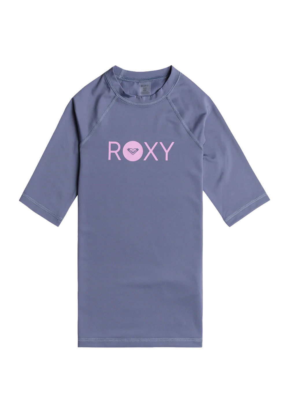 Roxy Girls Essential Short Sleeve Lycra Rash Guard - UPF 50+ Sun Protection for Swimming, Surfing & Beach Activities