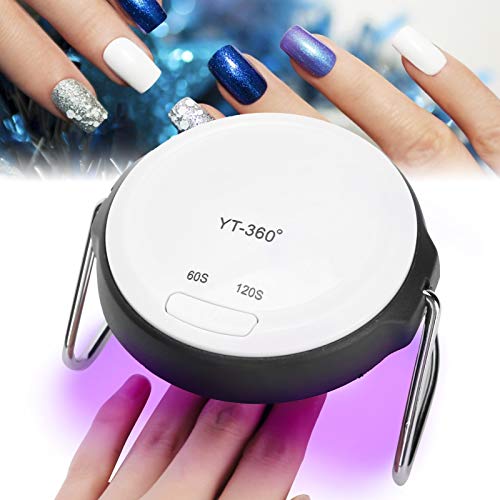 Portable UV LED Nail Dryer Lamp - 18W Folding Design with 2 Timer Settings | Professional Salon & Home Manicure Kit | Perfect for Travel, DIY Nail Art & Gel Polish Curing