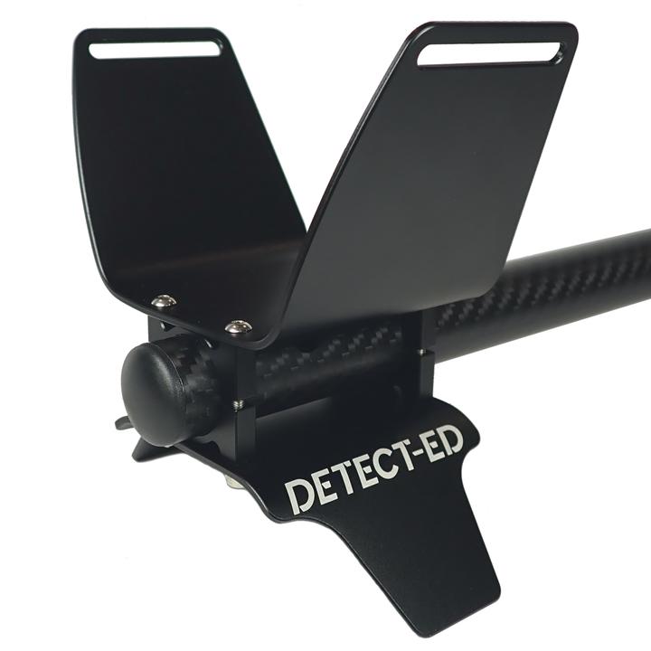 Minelab Equinox Metal Detector Carbon Fiber Shaft - Upper & Lower Red Belly LS with Alloy Arm Cuff | Lightweight & Durable for Treasure Hunting, Beach Combing & Gold Prospecting