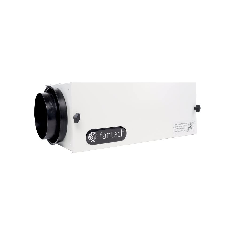 Fantech FB 6 In-Line Air Filter Box with MERV 12 Filter for 6
