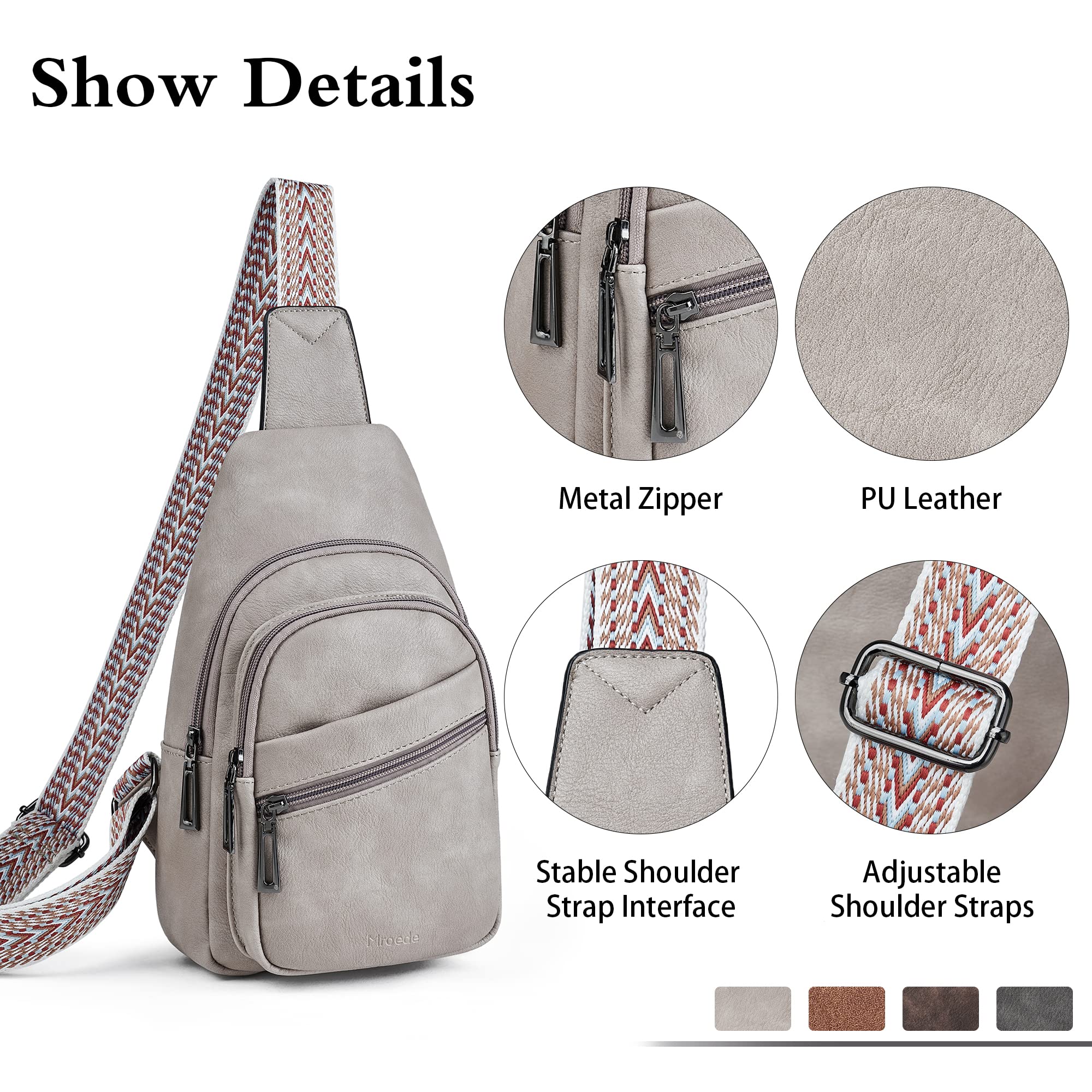 Women's Crossbody Sling Bag - Fashionable Chest Bag & Fanny Pack for Travel, Shopping & Daily Use | Lightweight Hands-Free Purse for Work, Gym & Outdoor Activities