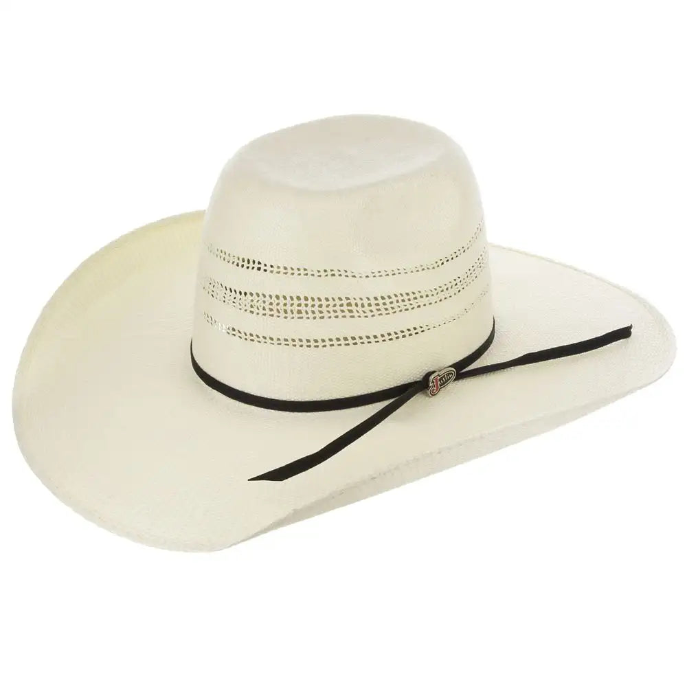 Justin Wired Straw Cowboy Hat for Men & Women - Western Style Summer Sun Hat - Perfect for Rodeo, Country Music Festivals & Outdoor Adventures