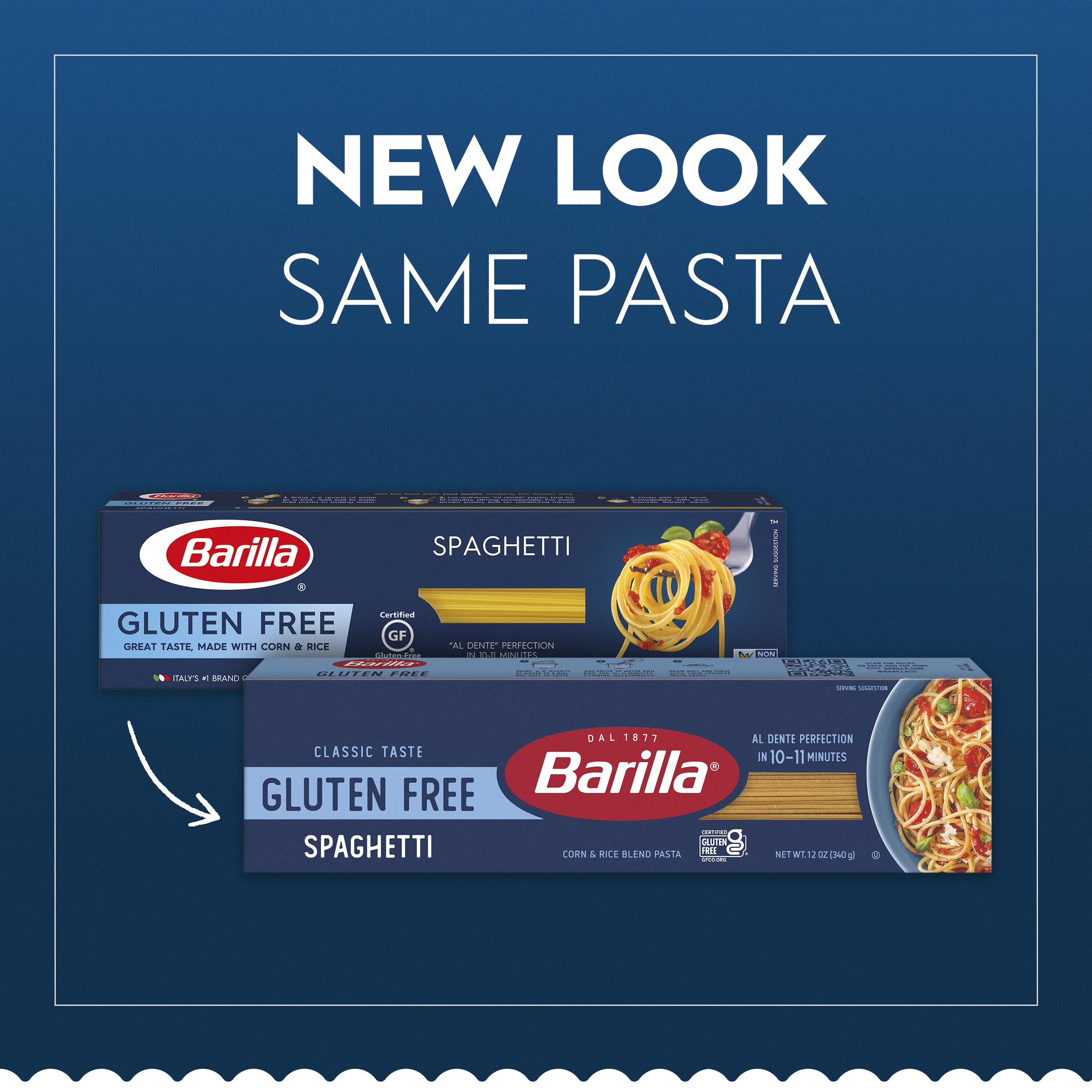 BARILLA Gluten Free Spaghetti Pasta - 12 Ounce (Pack of 12) | Certified Gluten-Free Italian Pasta | Perfect for Celiac Diet, Vegan & Healthy Lifestyle | Ideal for Pasta Dishes, Salads & Meal Prep