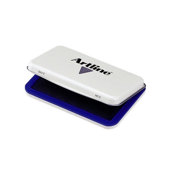 Artline EHJ 2 Blue Stamp Pad - 56mm x 90mm Ink Pad for Office, School & Crafting - Perfect for Document Stamping, Scrapbooking & DIY Projects