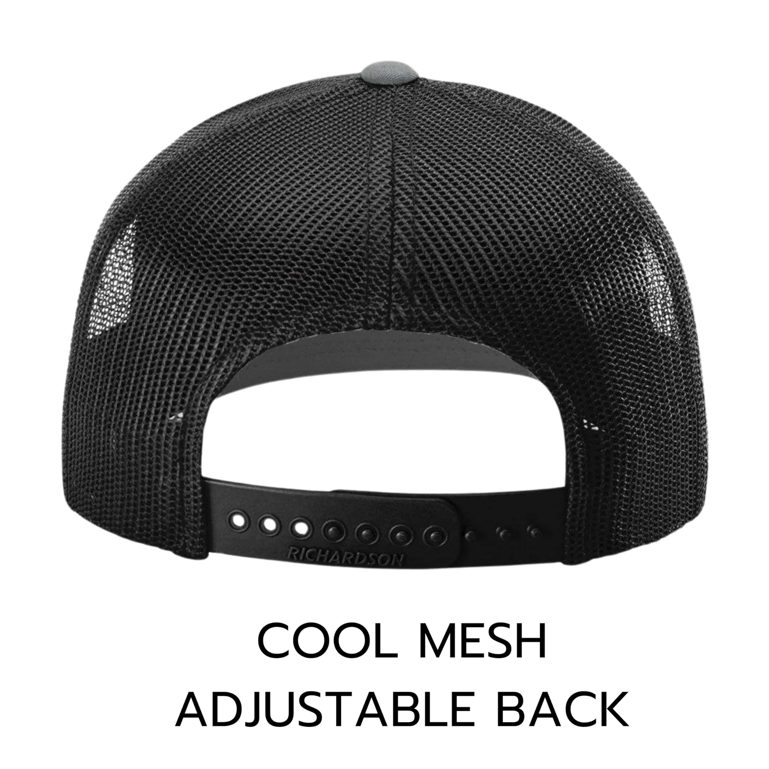 Funny Dad Hats for Men - Overworked & Underpaid Trucker Hat with Leather Patch - Perfect Father's Day Gift from Wife - Great for Grilling, Golfing & Casual Wear 2024